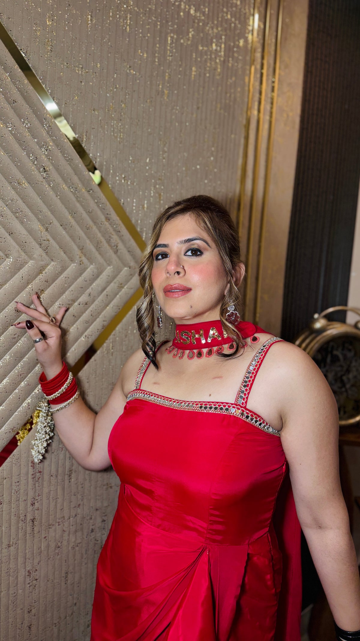 Red Ethnic Drape