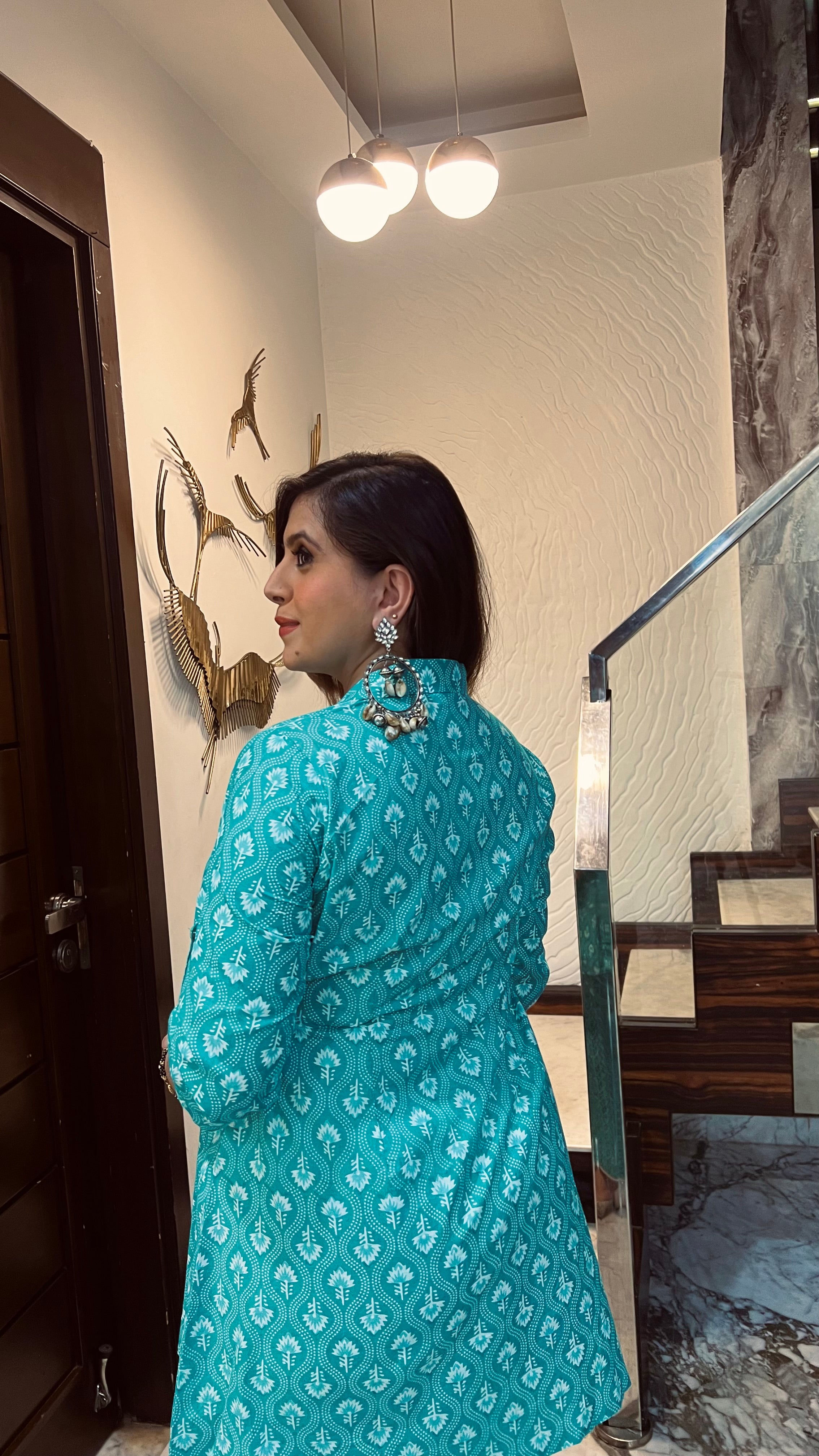 Mint Jaipuri Co-Ord
