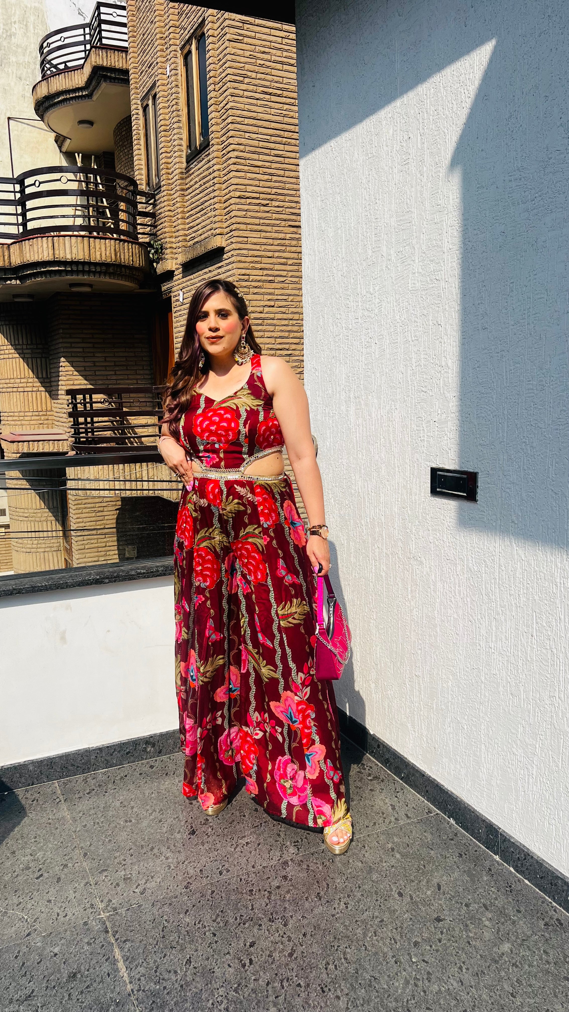 Maroon Mirror Jumpsuit