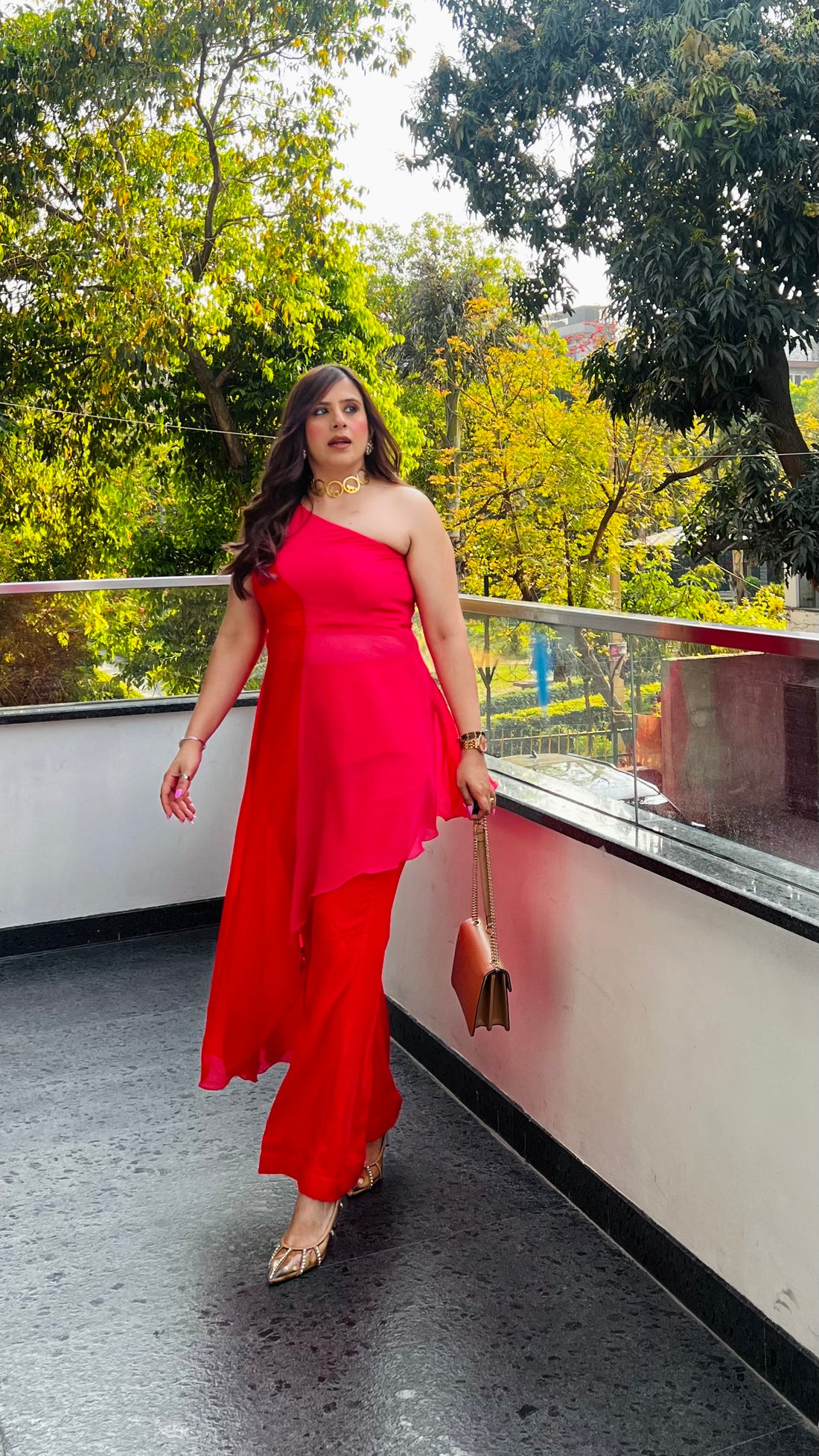 Red-Pink Affair Co-Ord