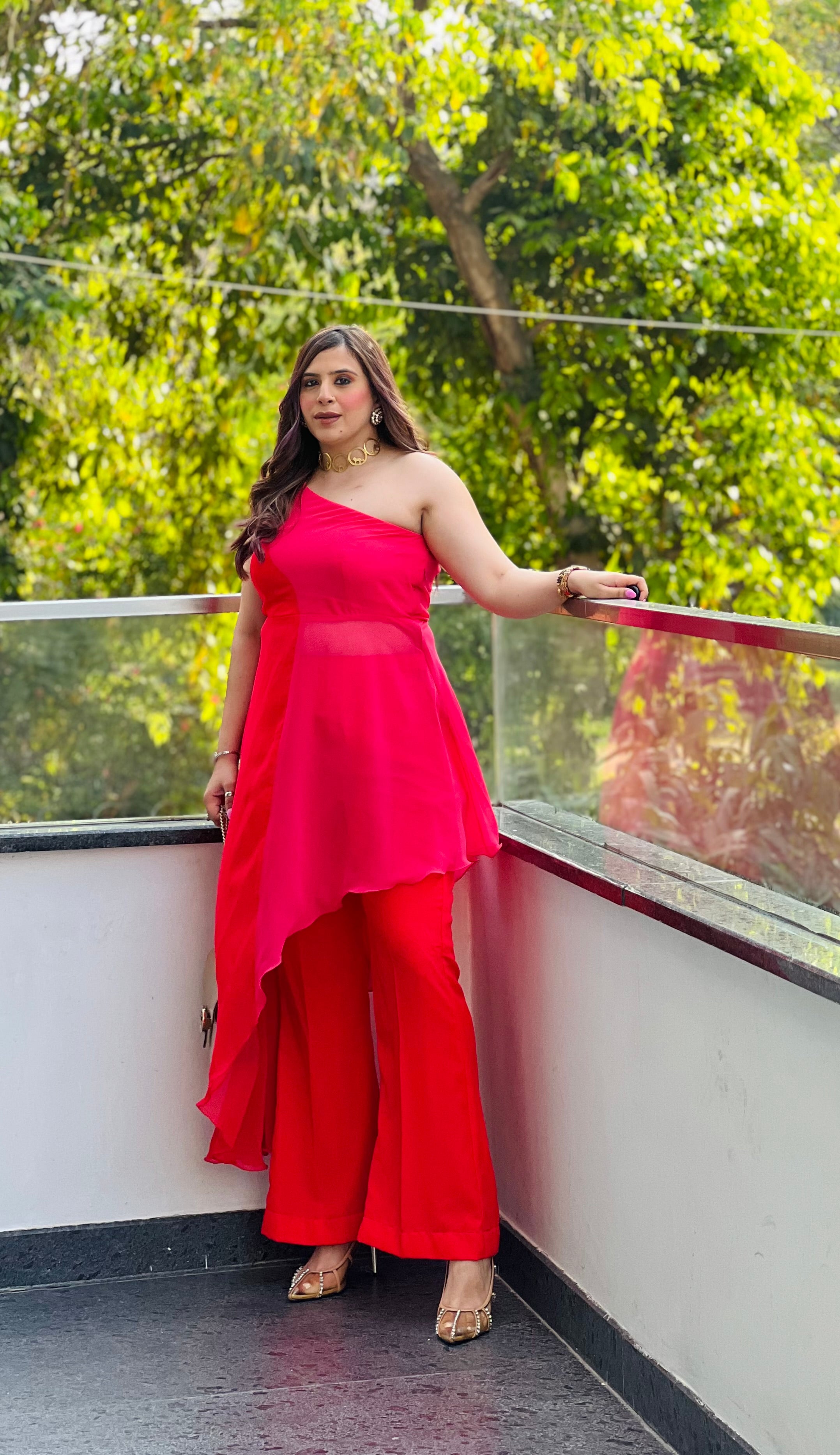 Red-Pink Affair Co-Ord