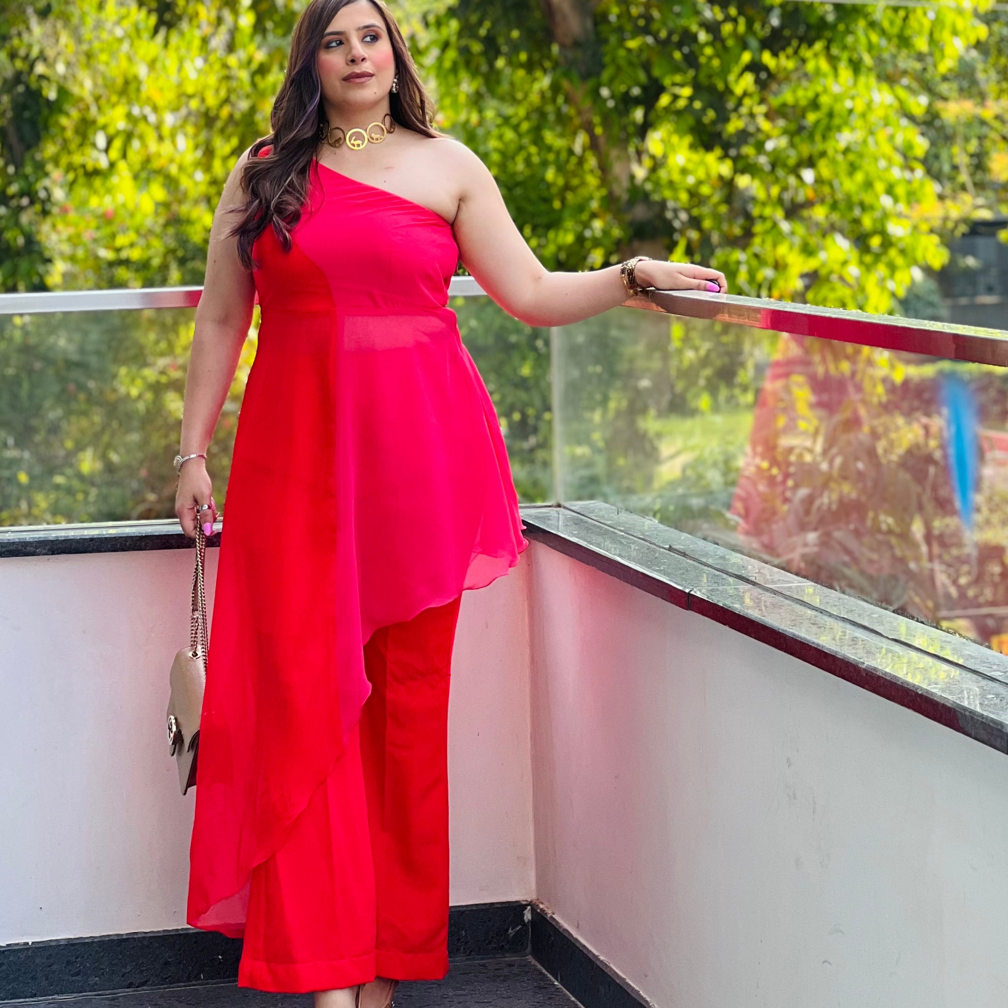 Red-Pink Affair Co-Ord