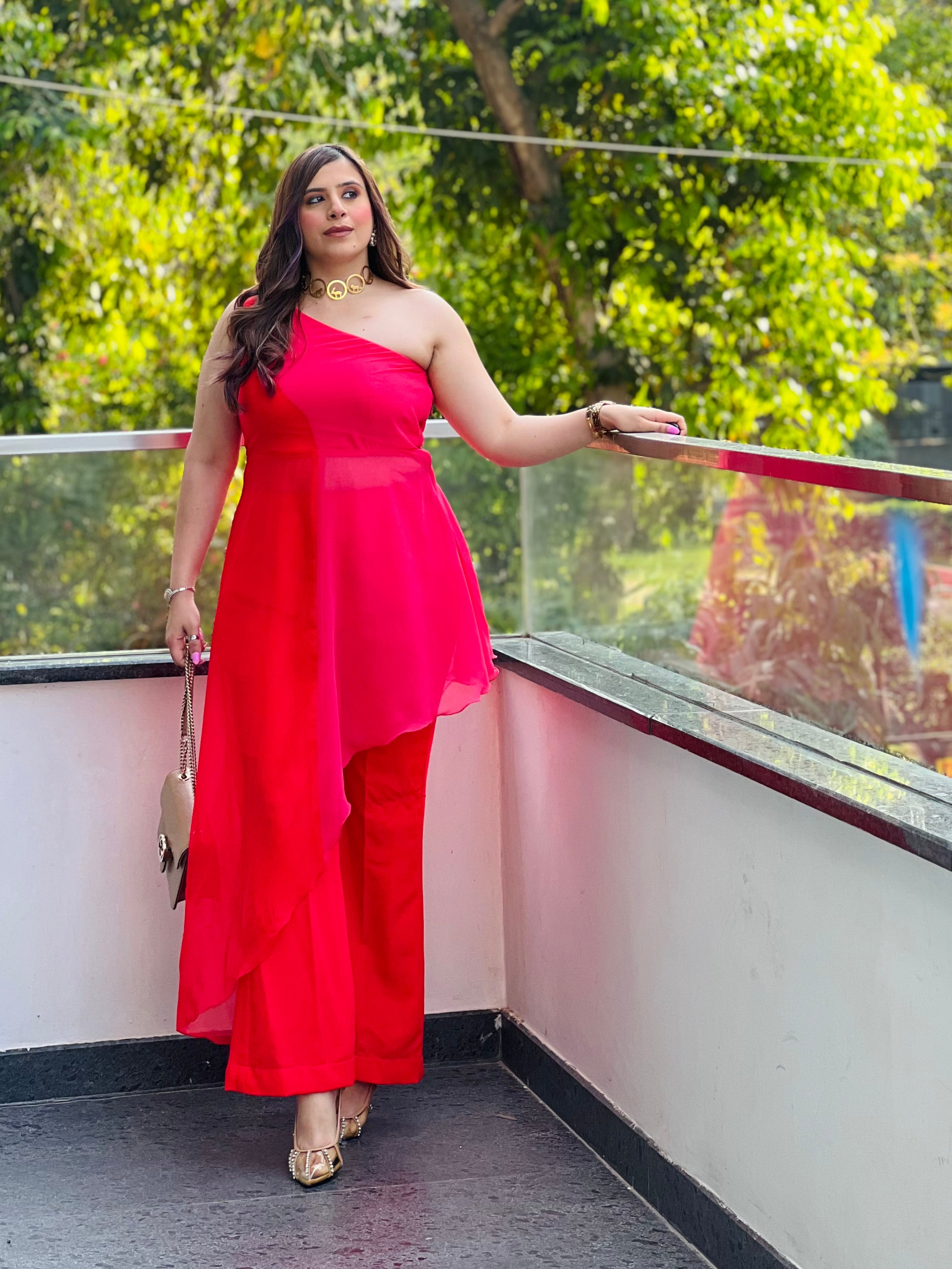 Red-Pink Affair Co-Ord