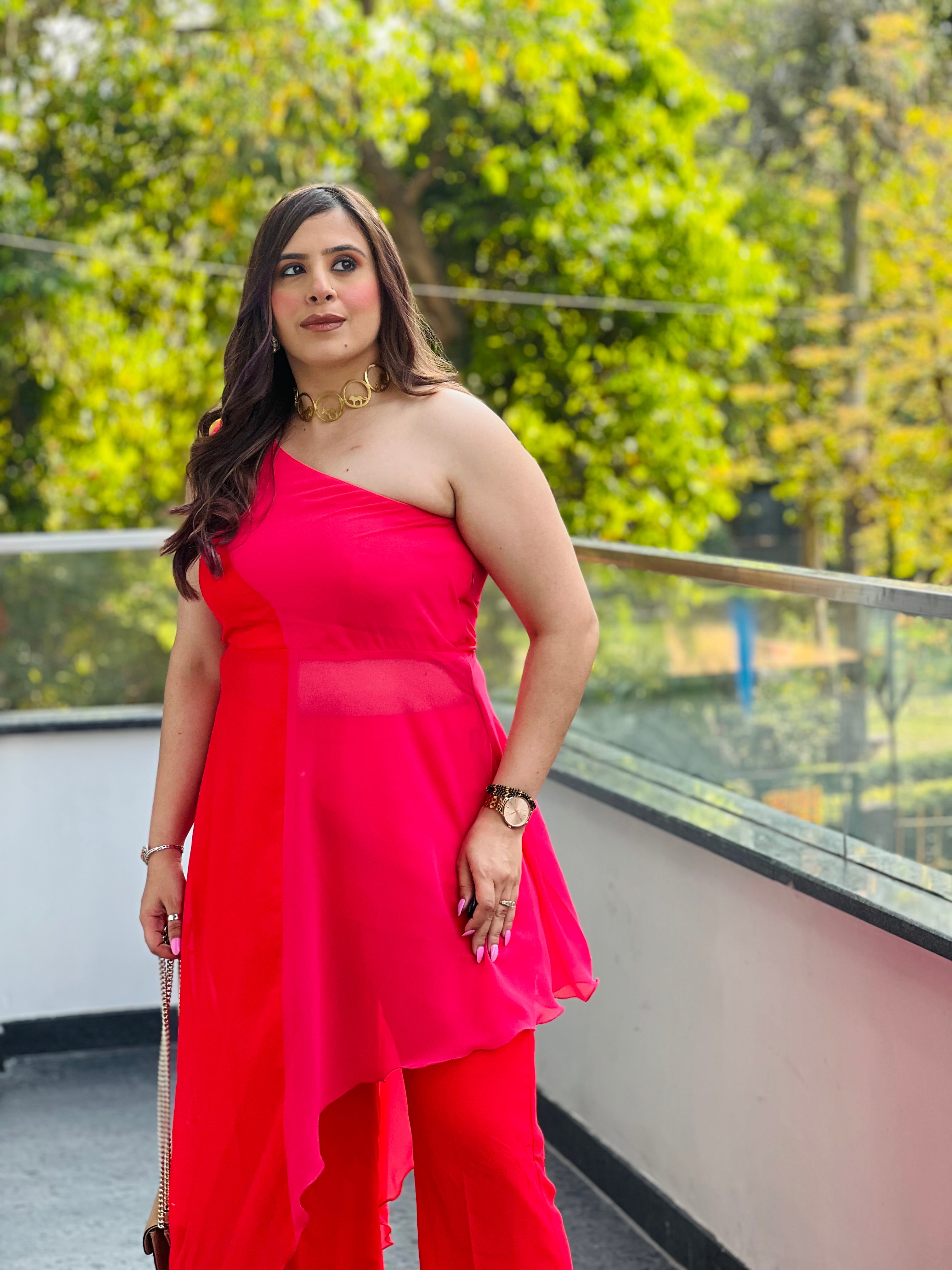 Red-Pink Affair Co-Ord