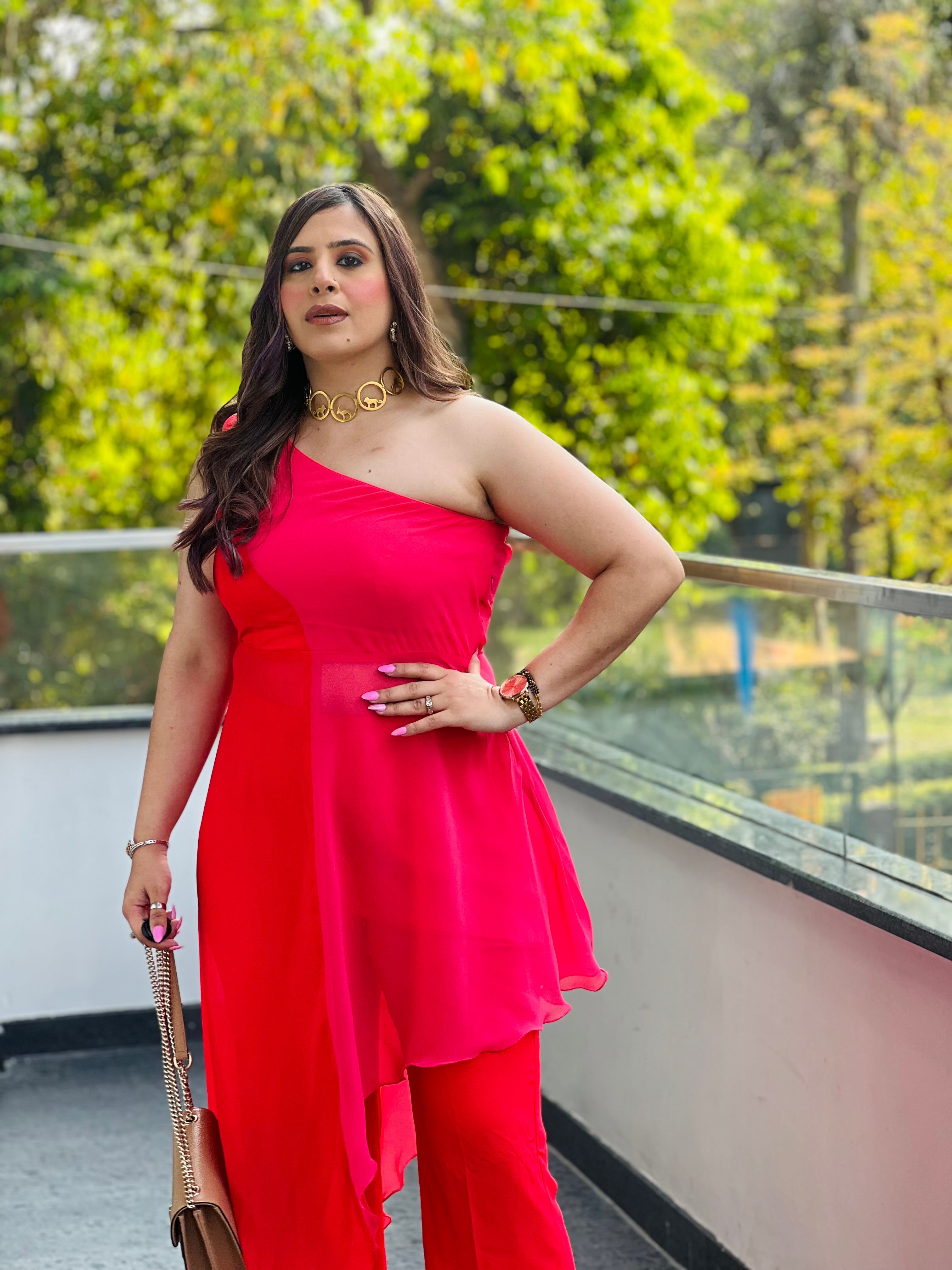 Red-Pink Affair Co-Ord