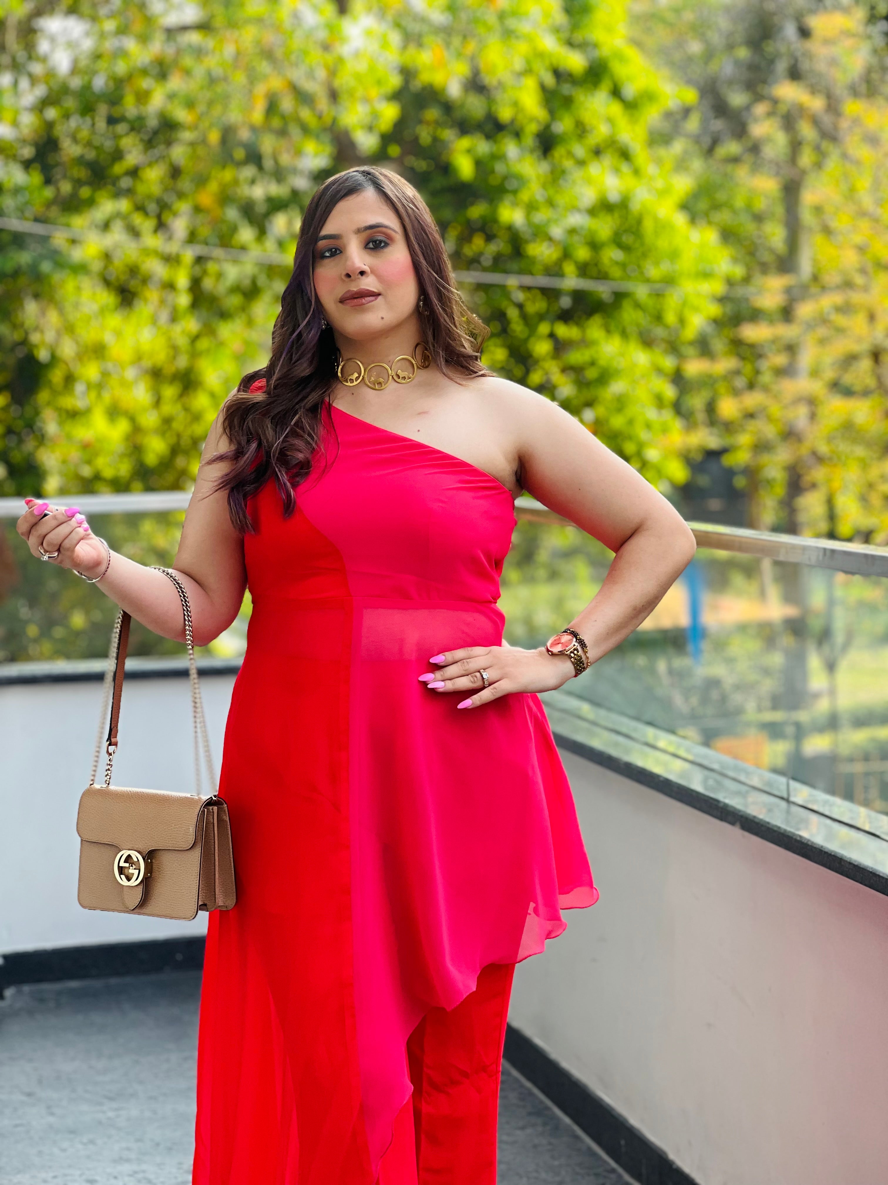 Red-Pink Affair Co-Ord