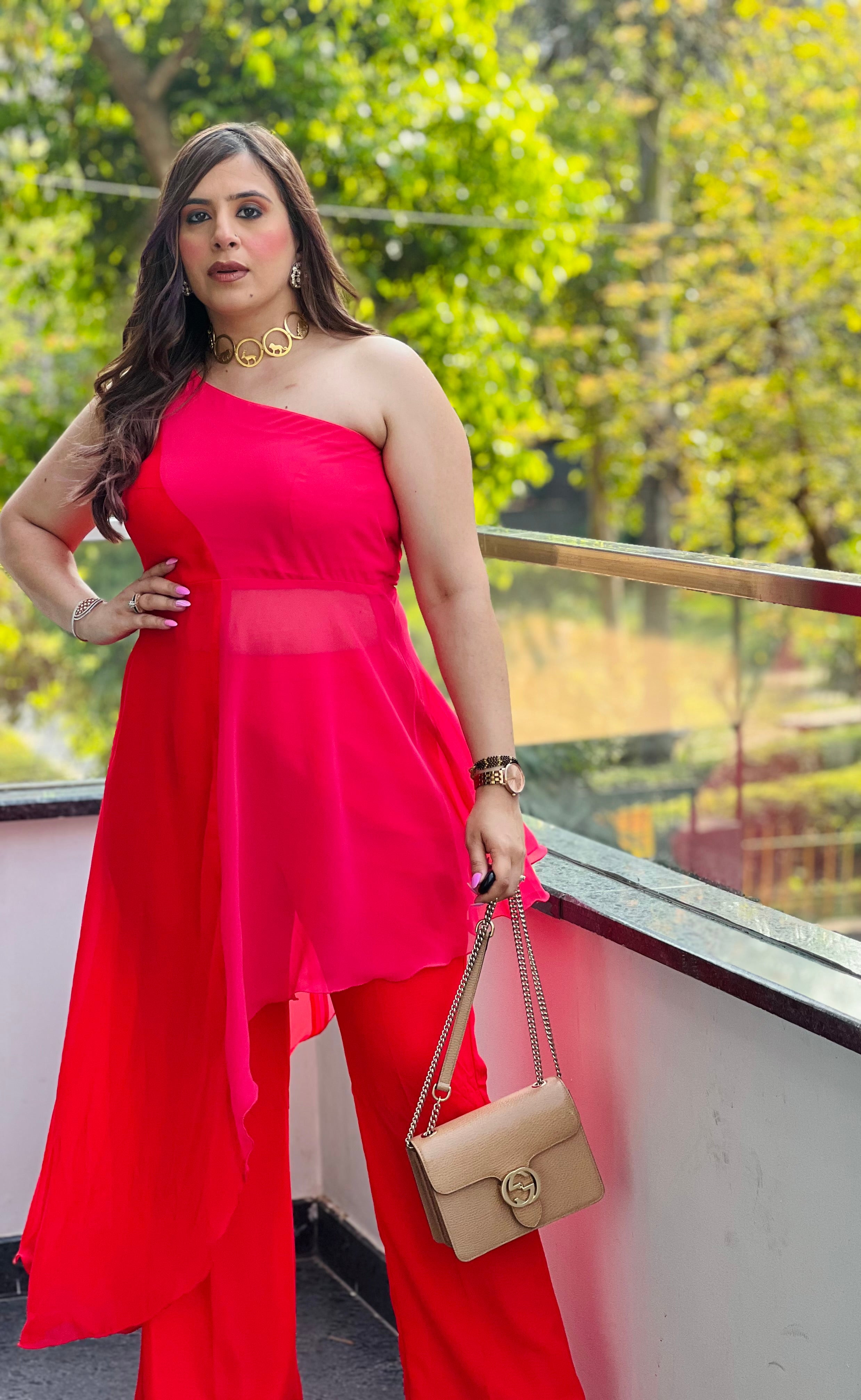 Red-Pink Affair Co-Ord