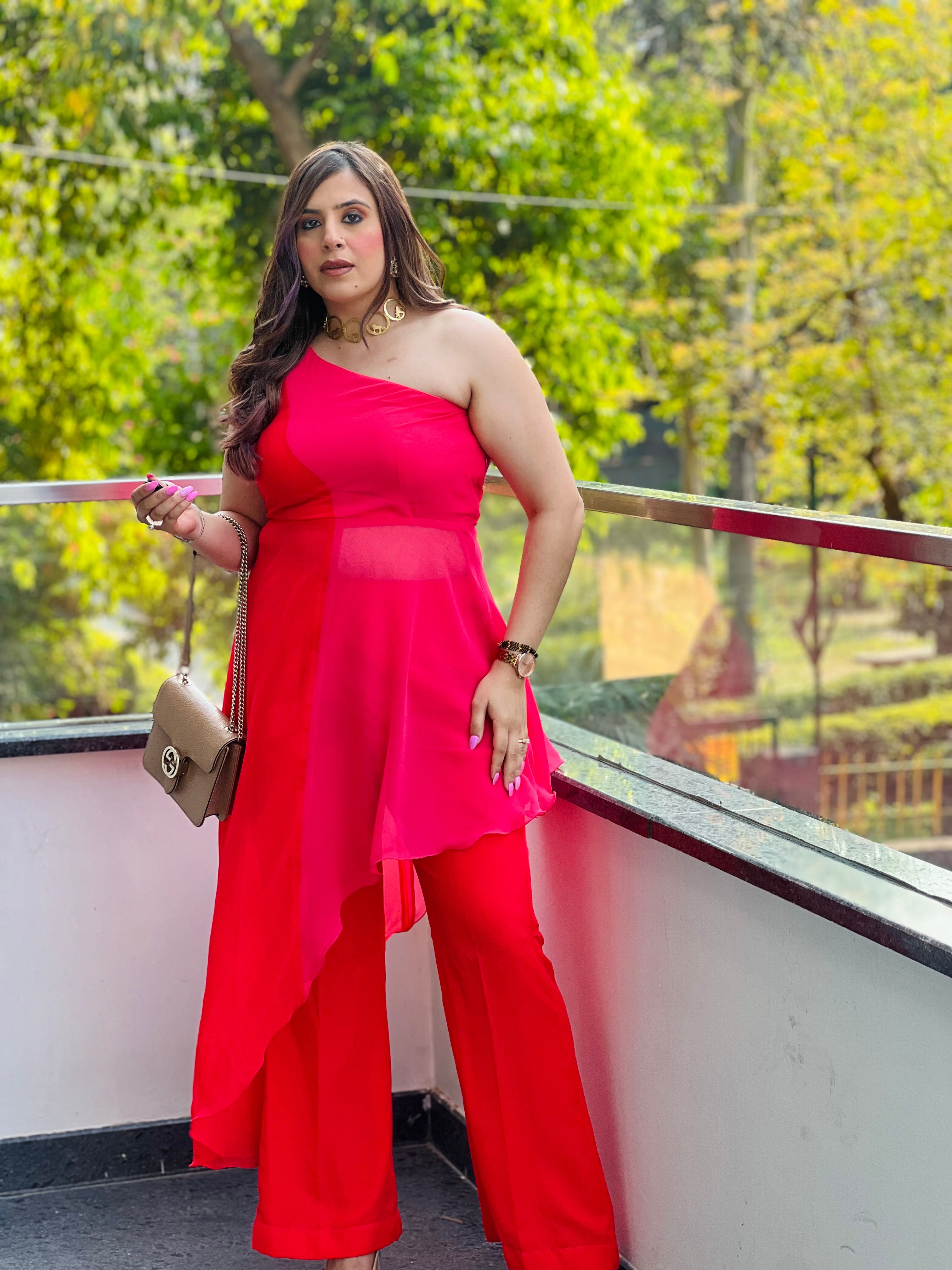 Red-Pink Affair Co-Ord