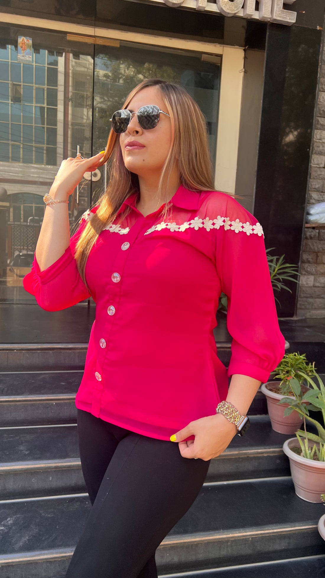 Pink Fashionable Shirt