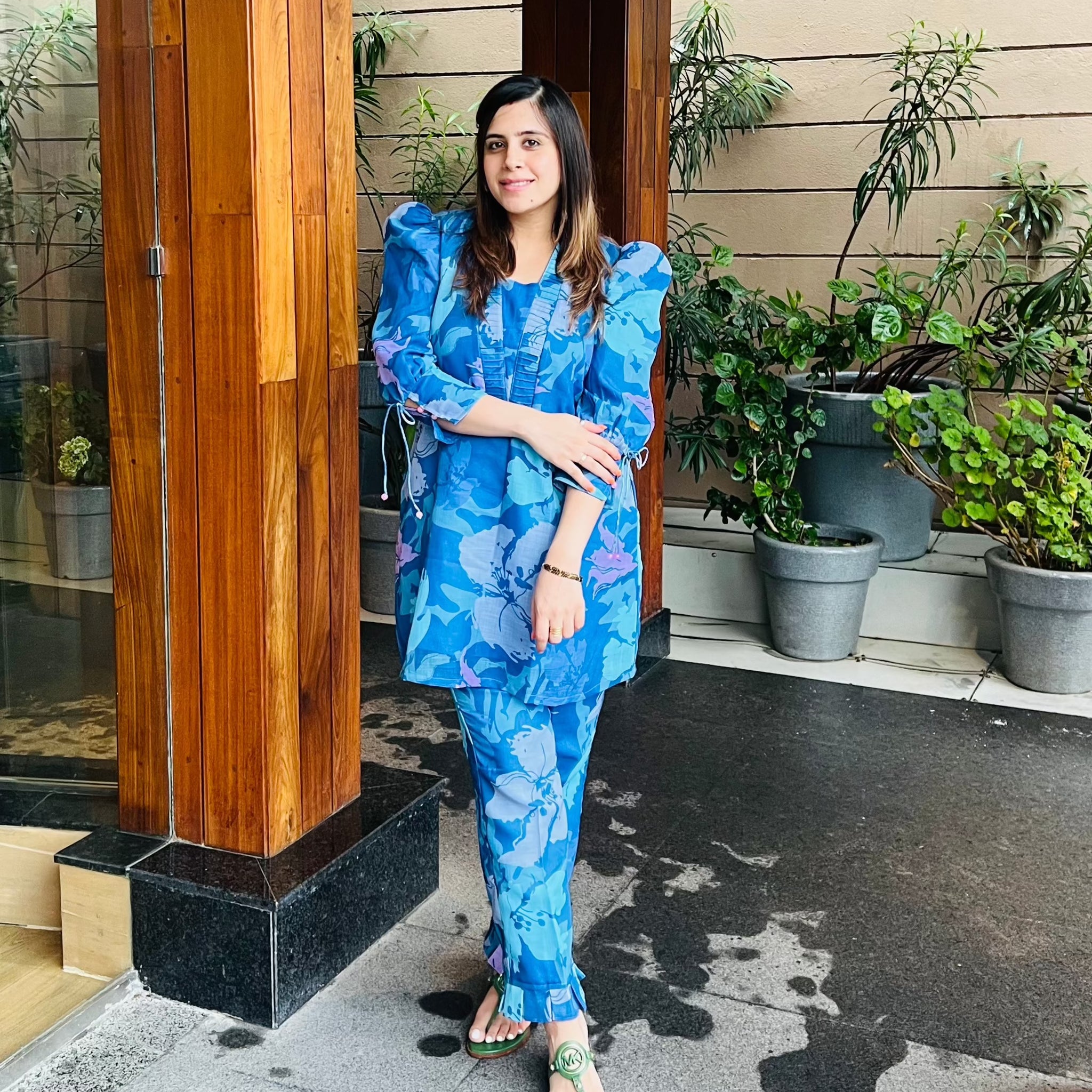 Linen On Blue Co-Ord