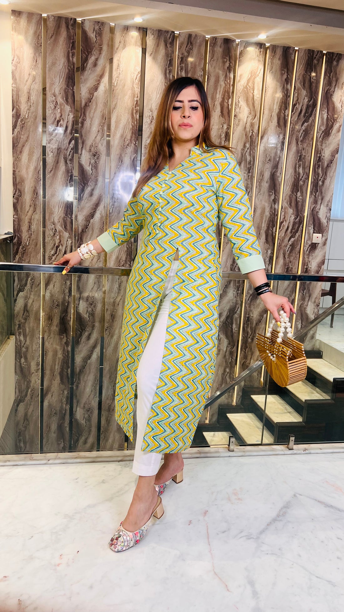Pastel Chevron Kurti