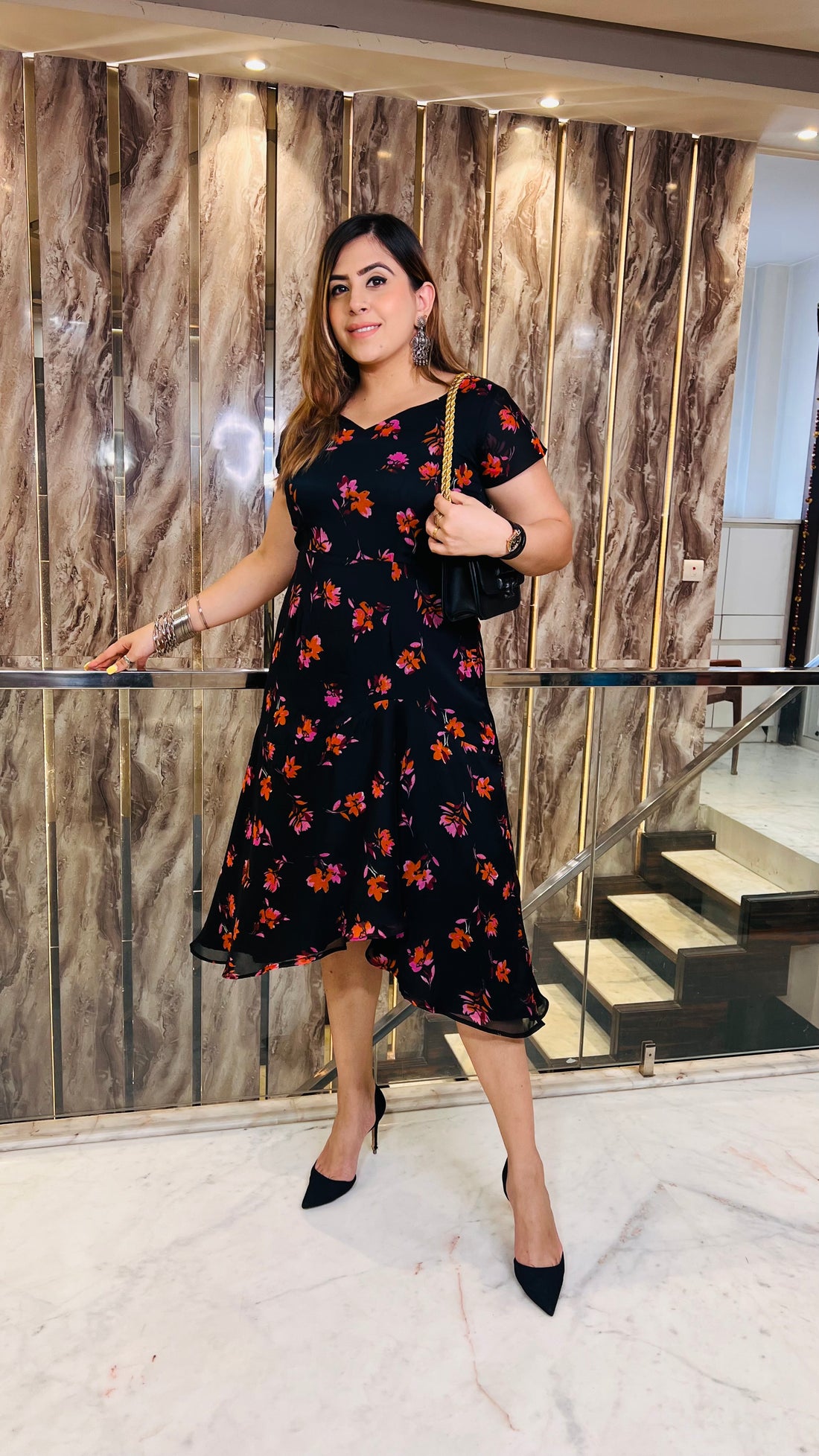 Black Devil Rose Midi