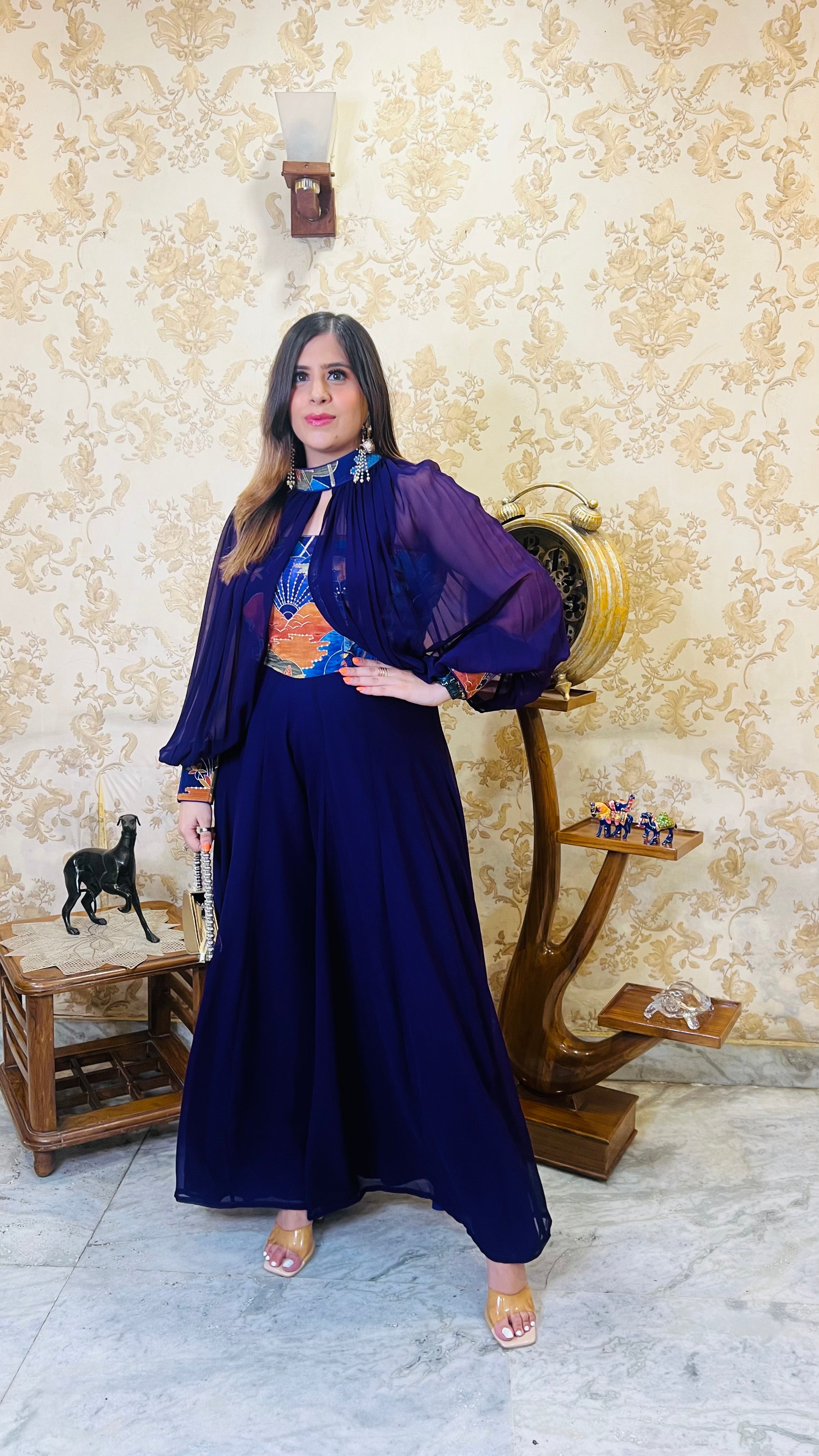 Palm Purple Jumpsuit