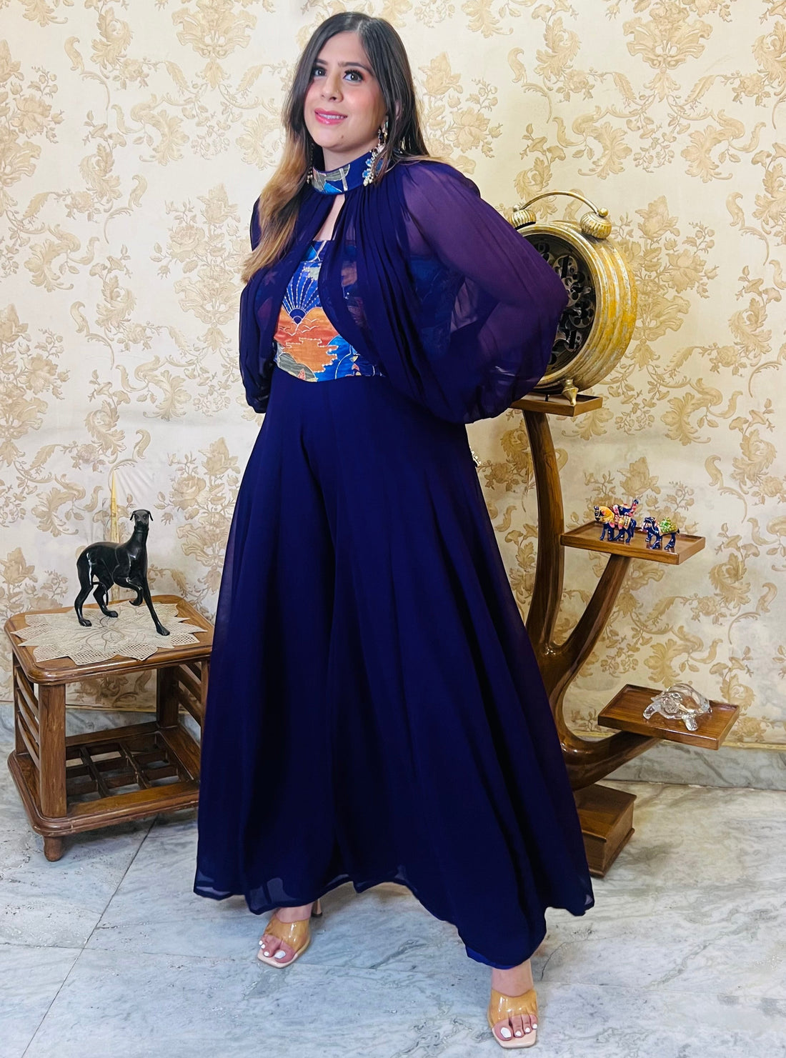 Palm Purple Jumpsuit