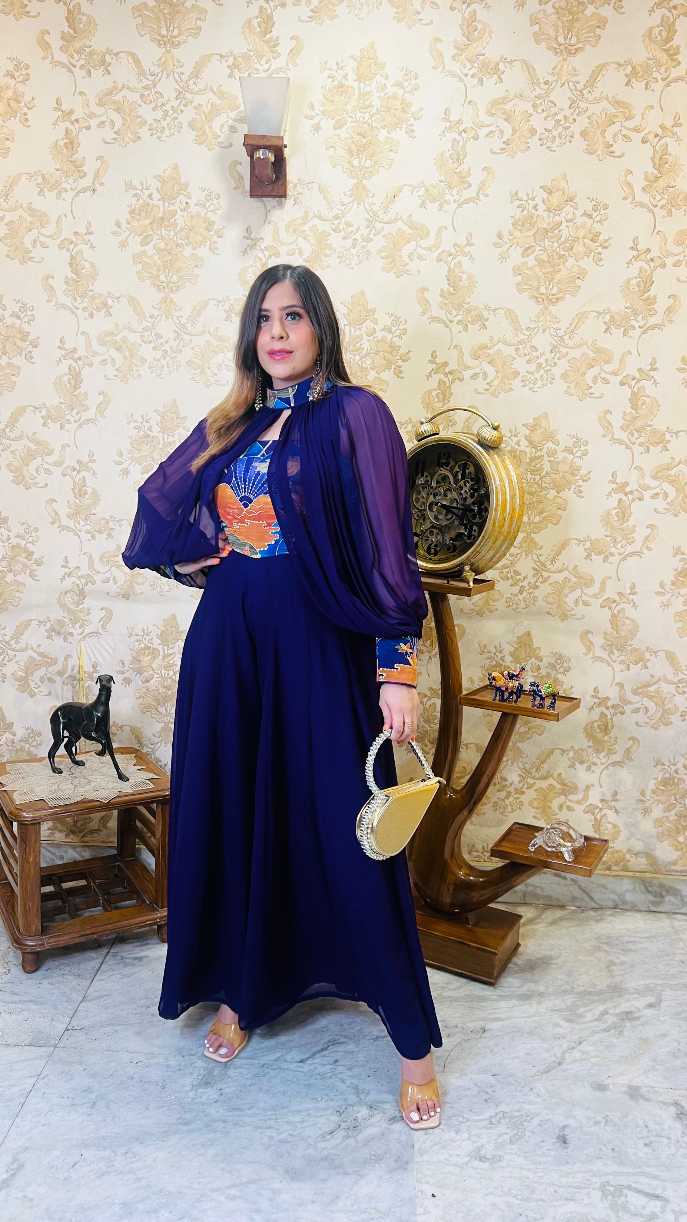 Palm Purple Jumpsuit