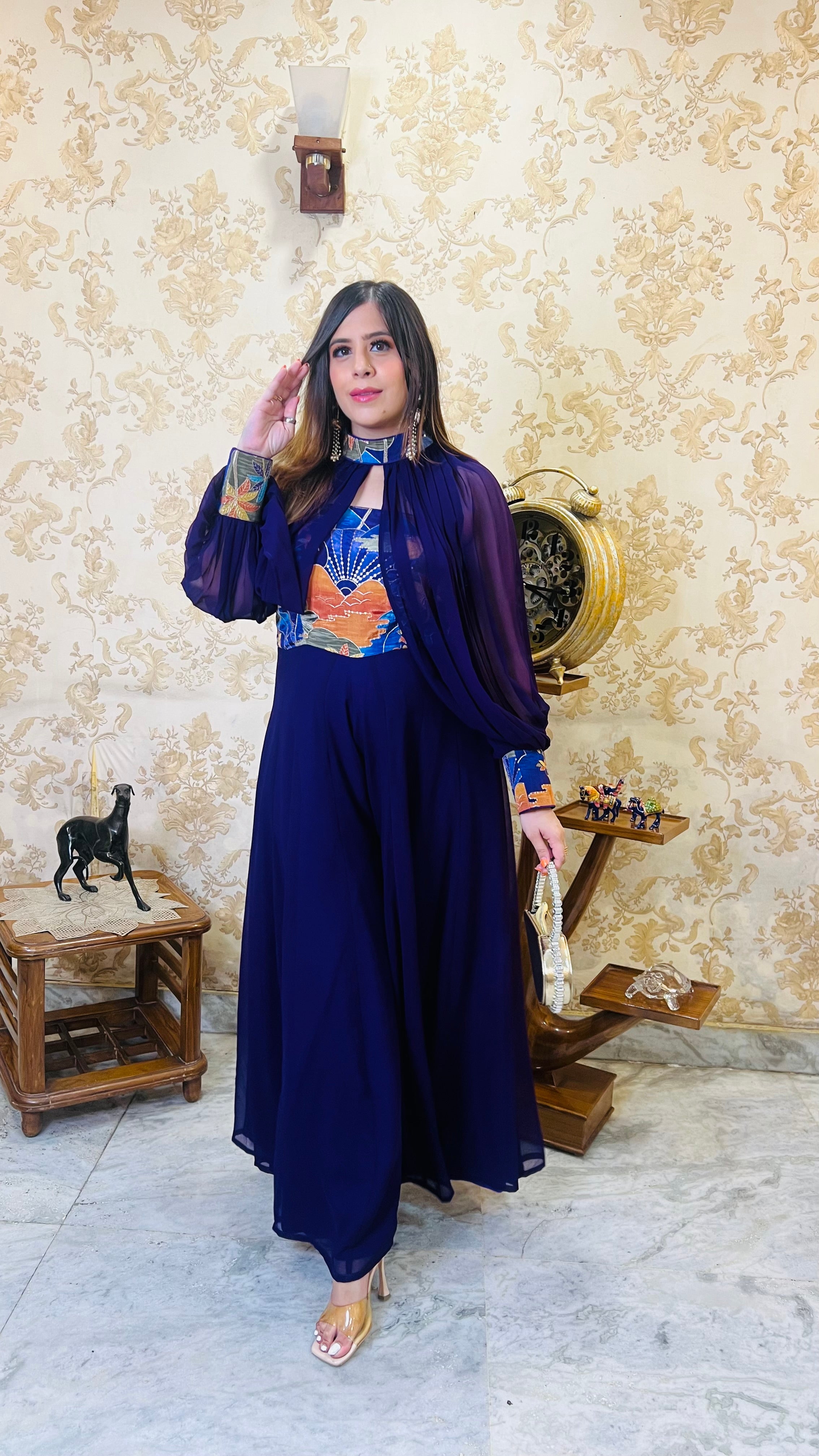 Palm Purple Jumpsuit