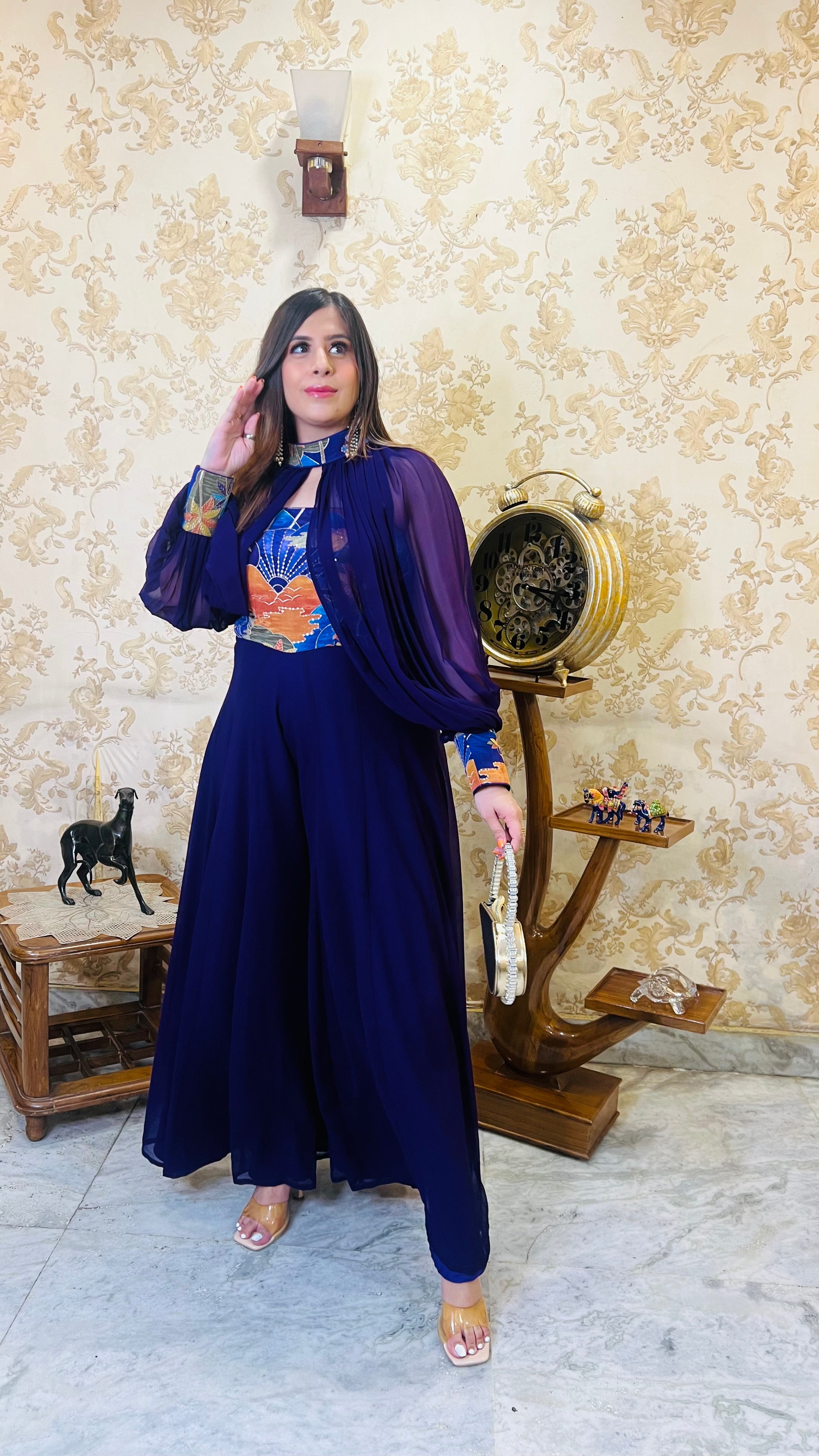 Palm Purple Jumpsuit