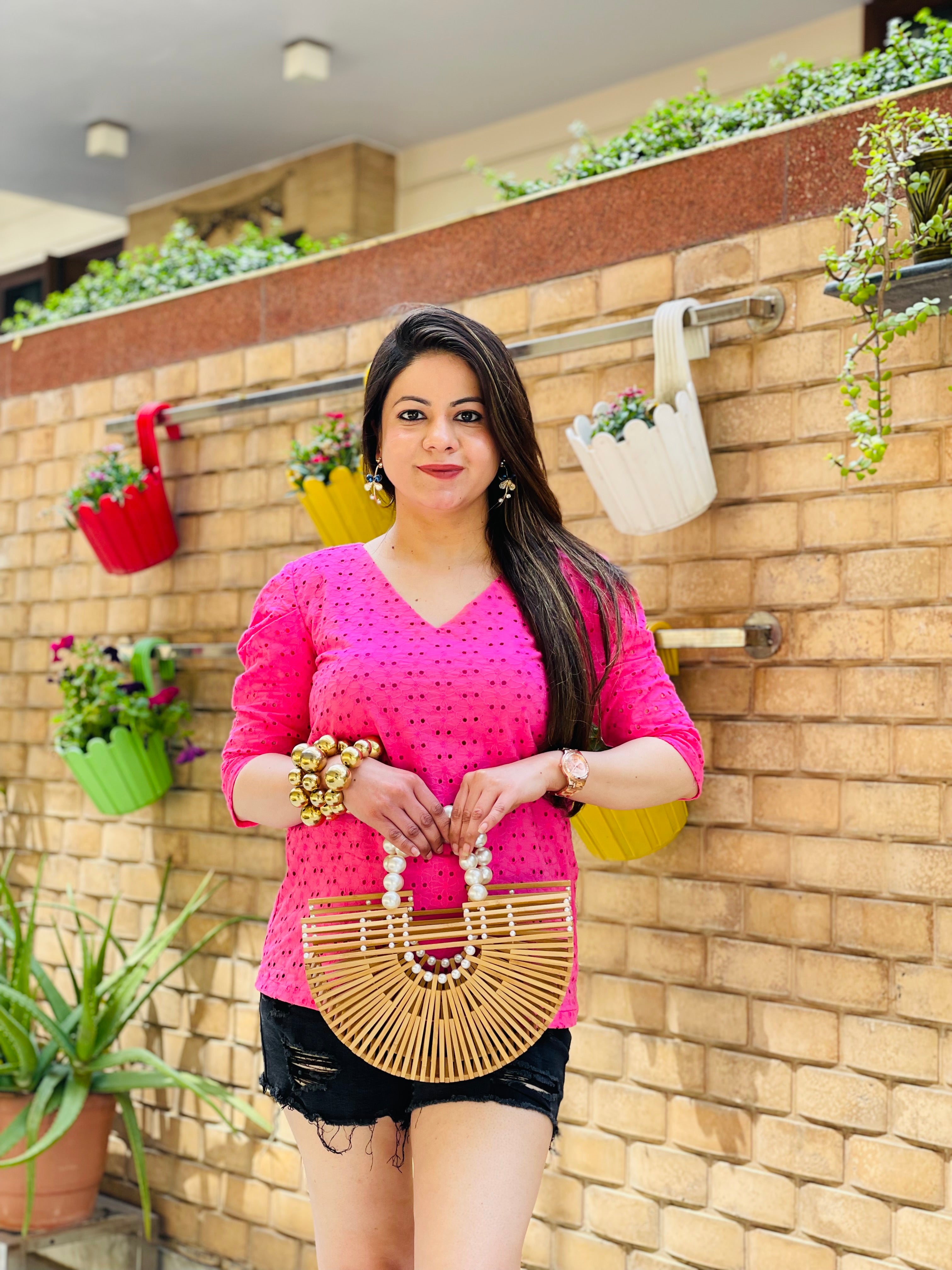 Pinky Pink Schiffli Top