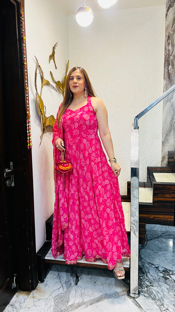Pink Pais-Love Anarkali