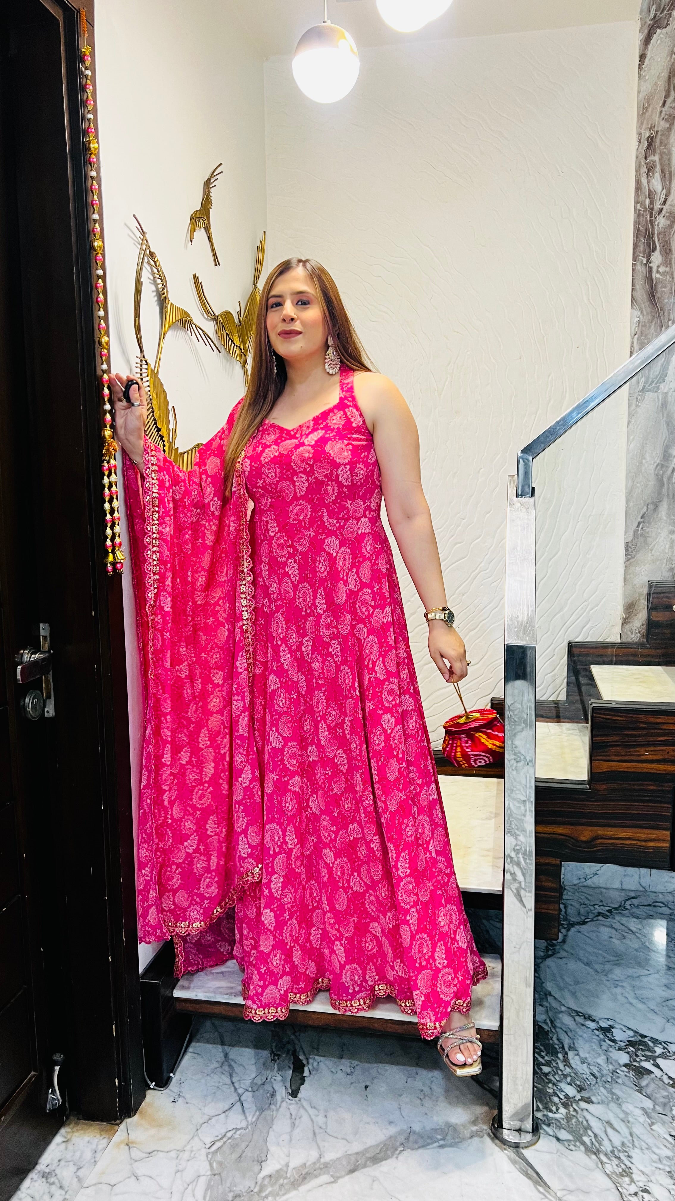 Pink Pais-Love Anarkali