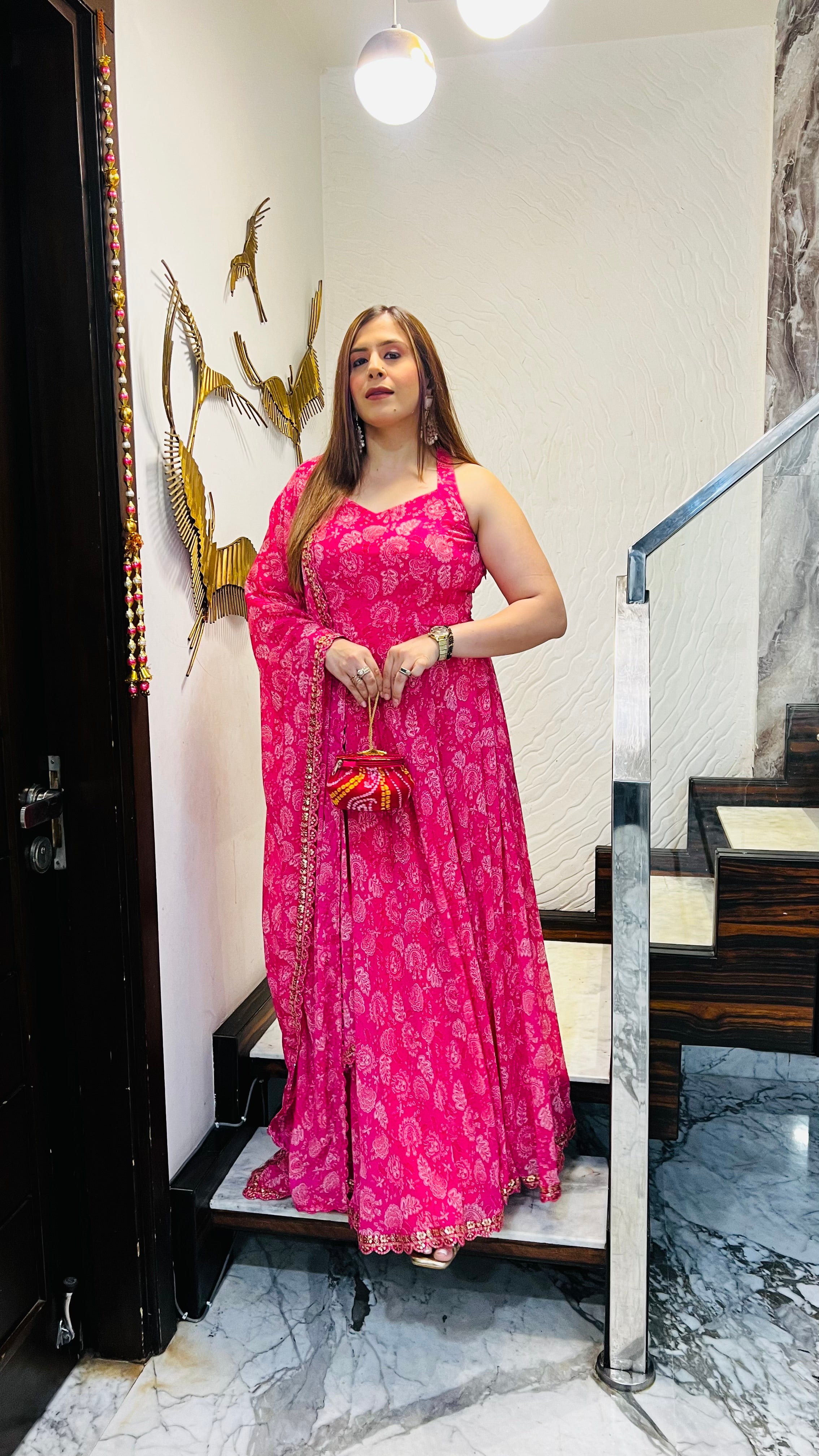 Pink Pais-Love Anarkali