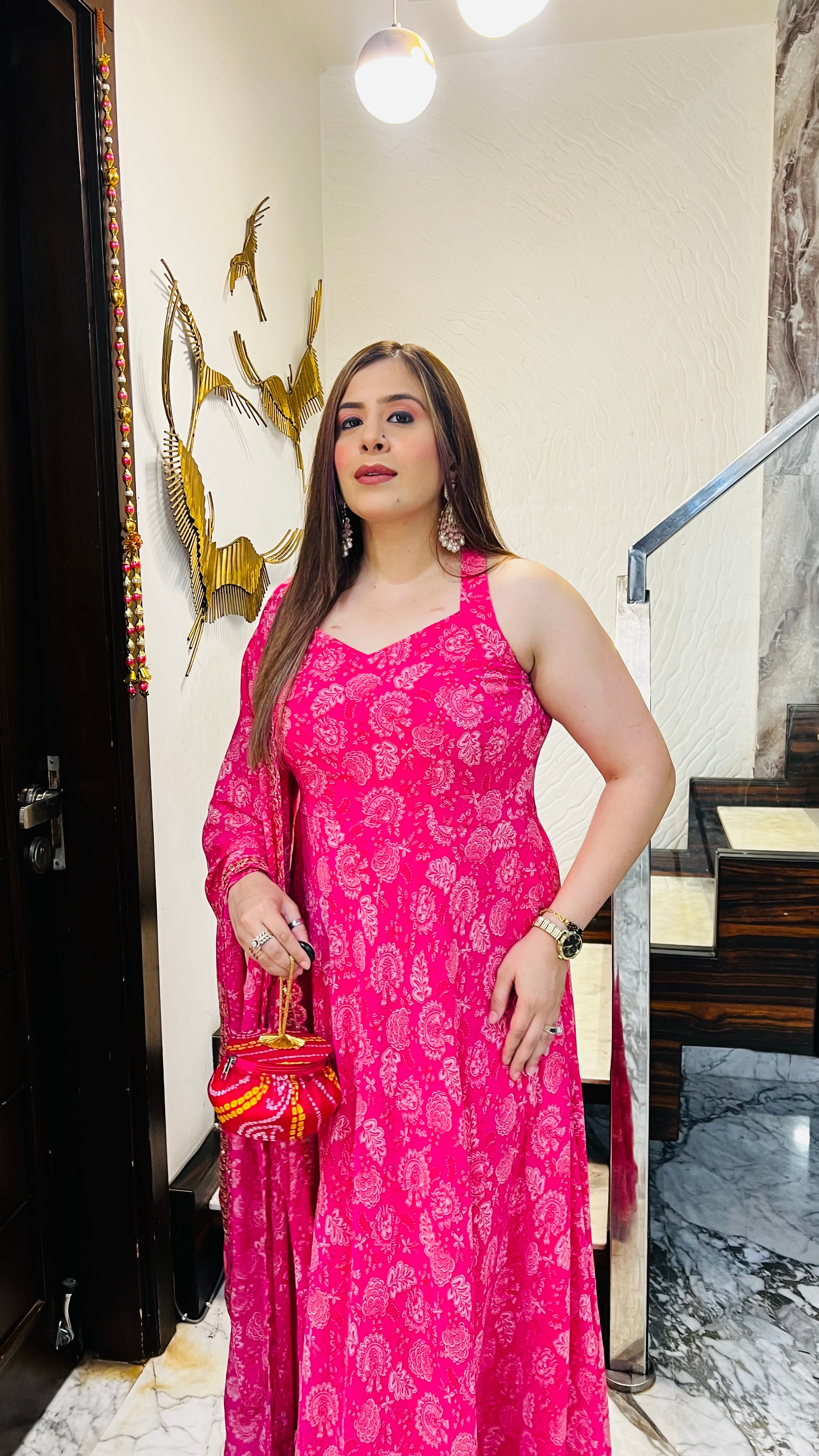 Pink Pais-Love Anarkali