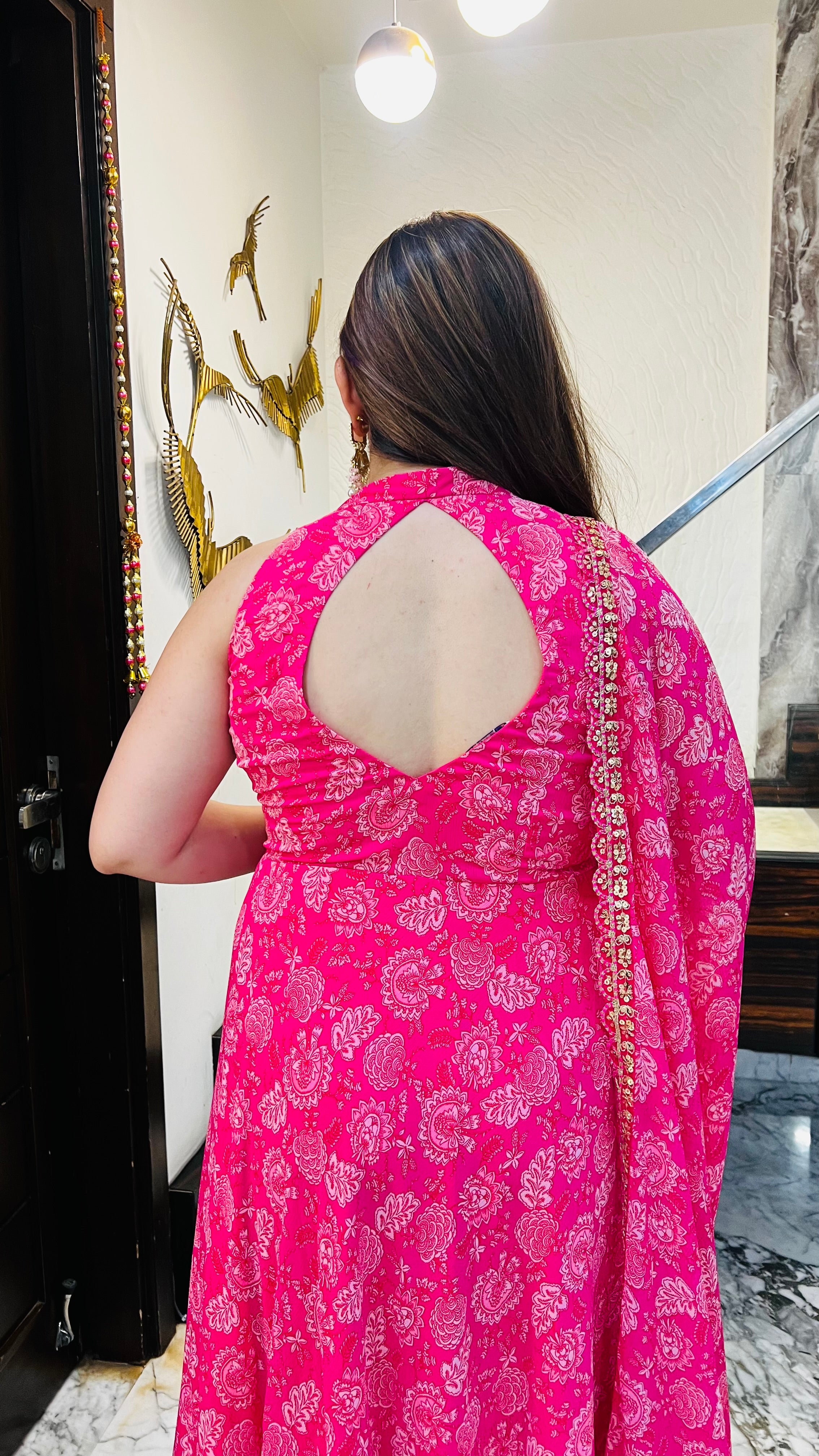 Pink Pais-Love Anarkali