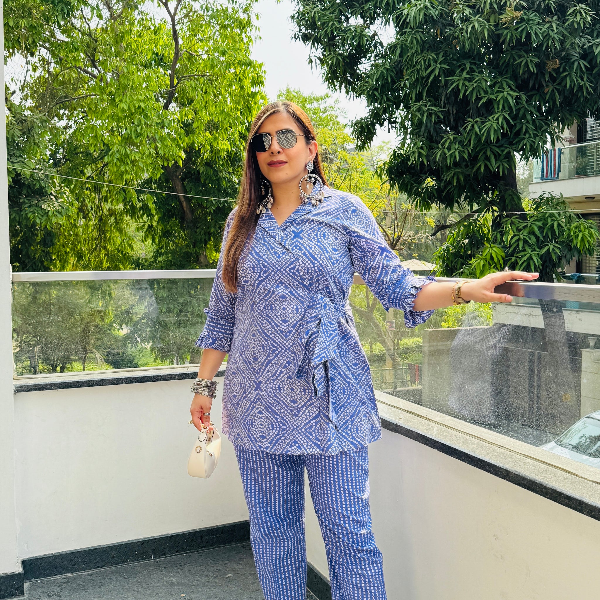 Purple Jaipuri Cotton Co-Ord