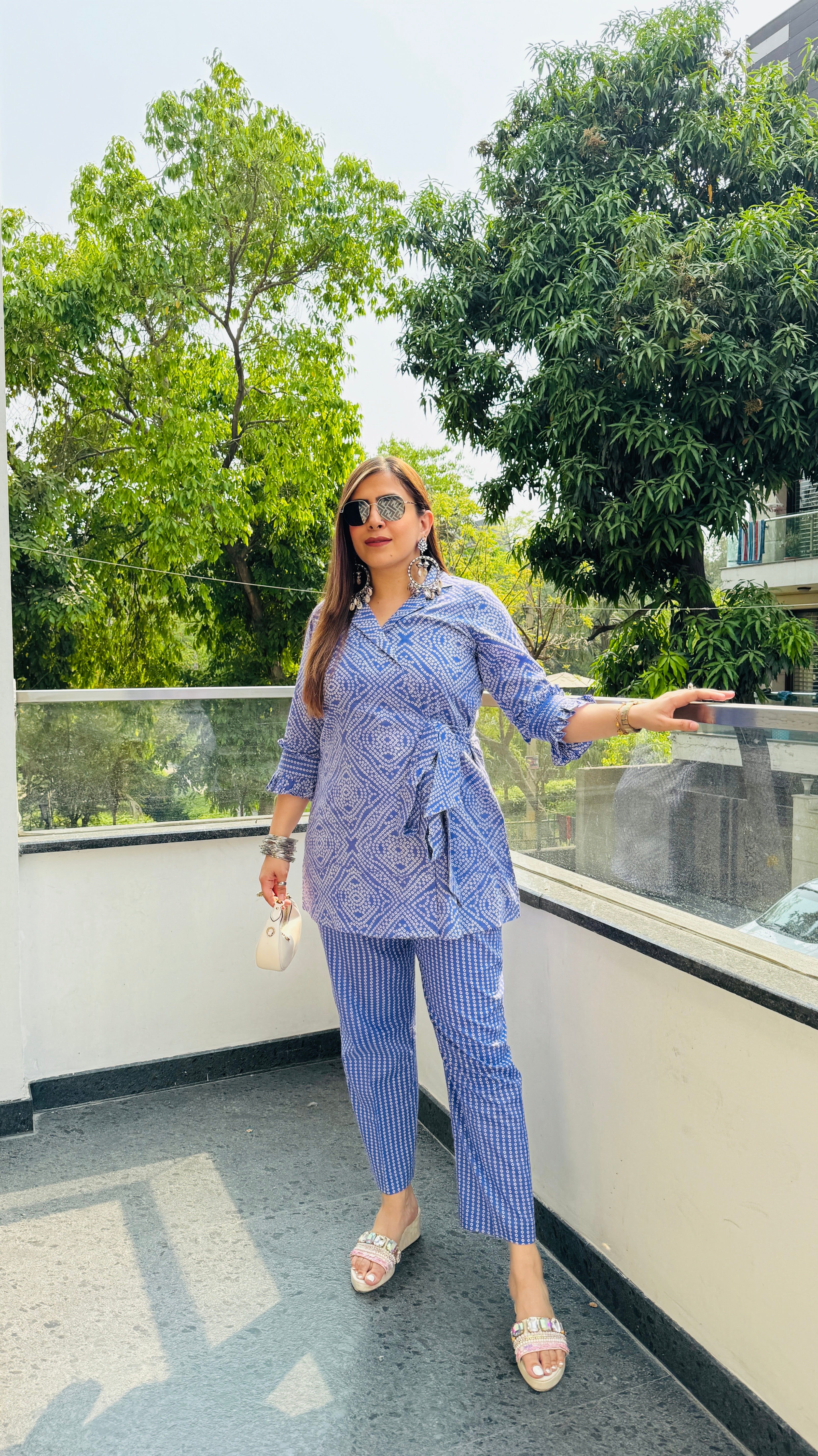 Purple Jaipuri Cotton Co-Ord