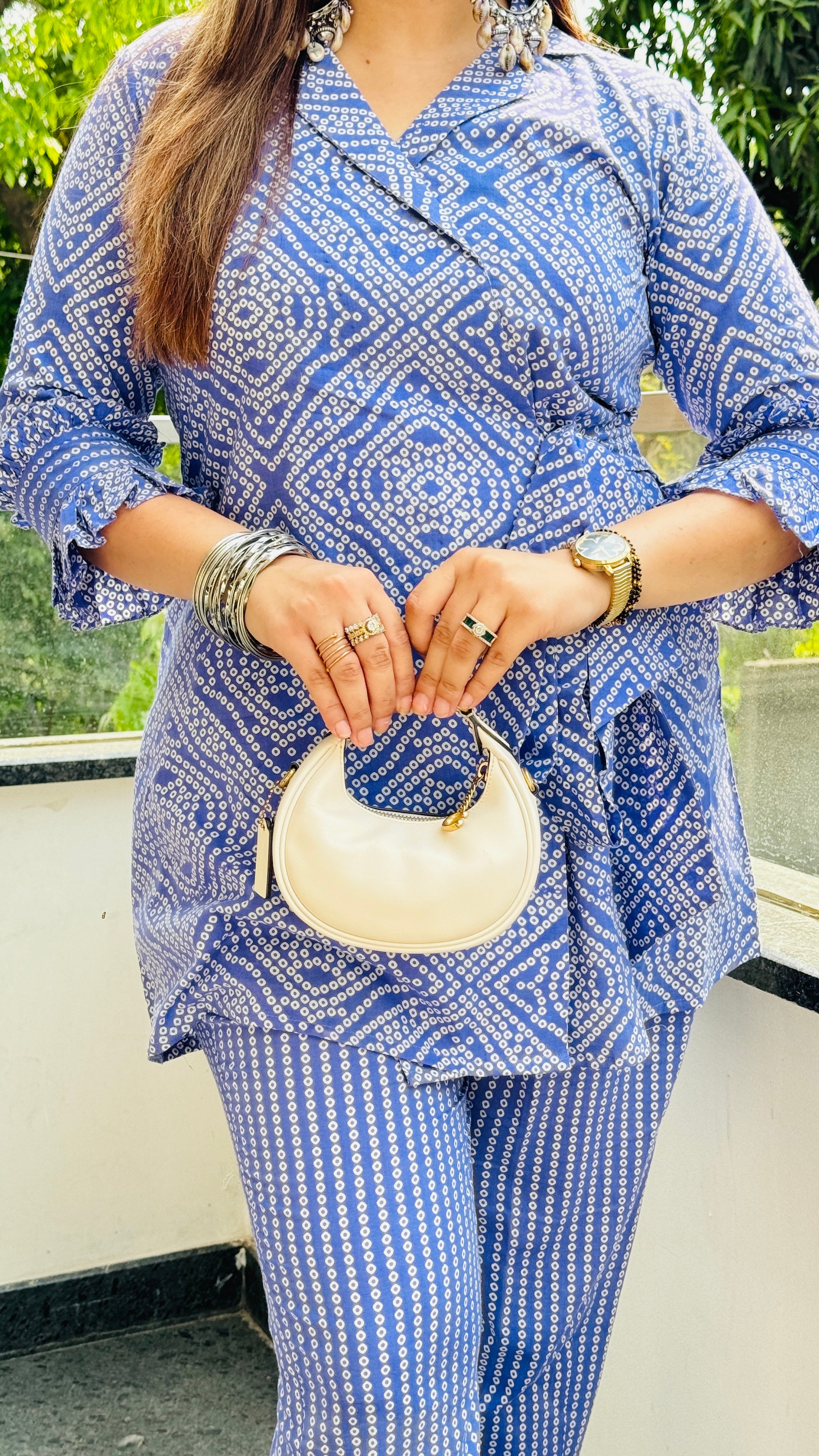 Purple Jaipuri Cotton Co-Ord