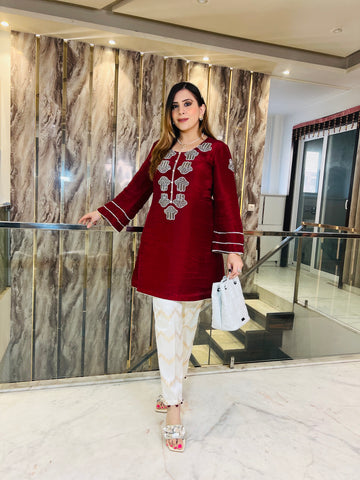 Maroon Hand Co-Ord