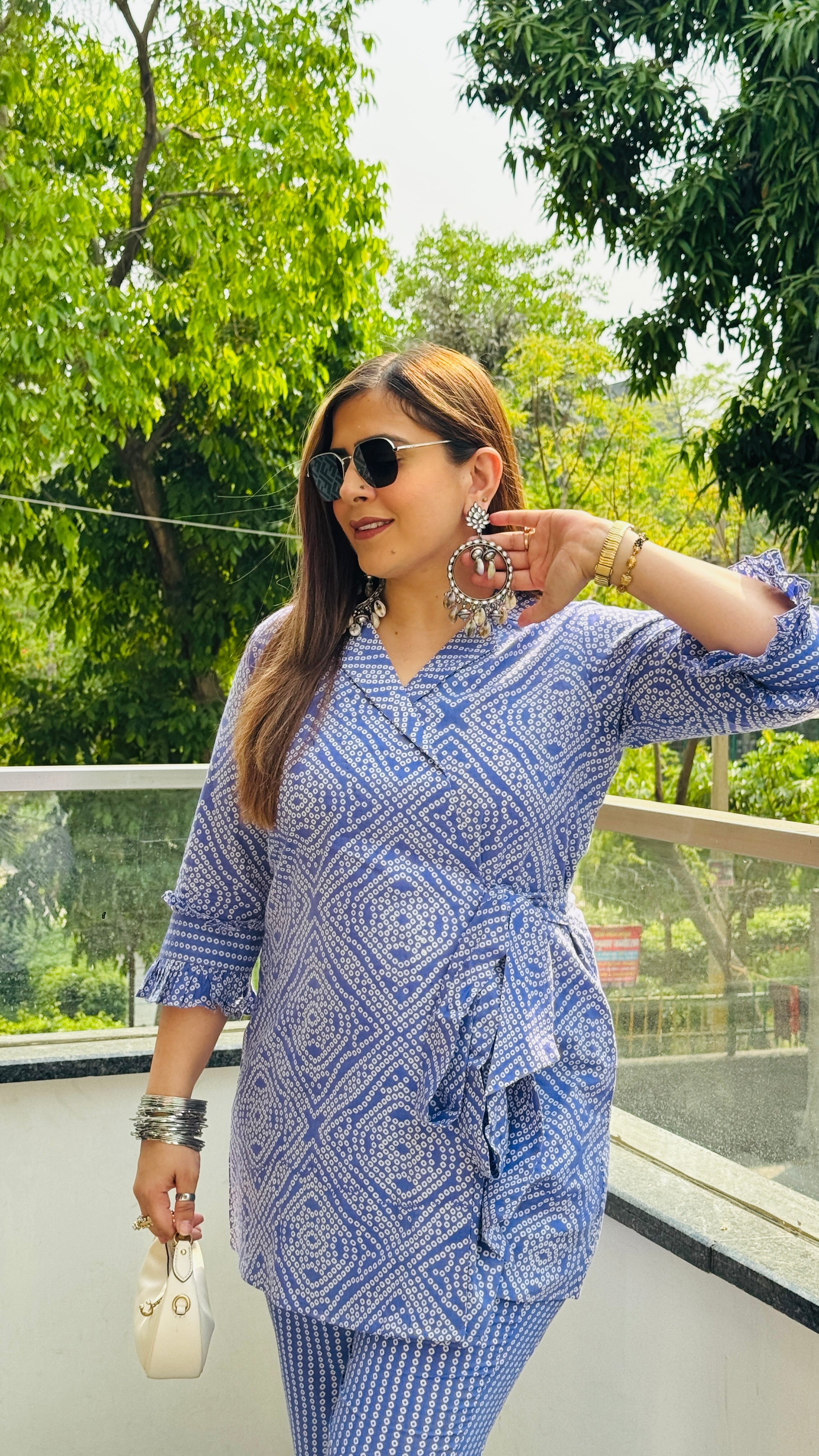 Purple Jaipuri Cotton Co-Ord