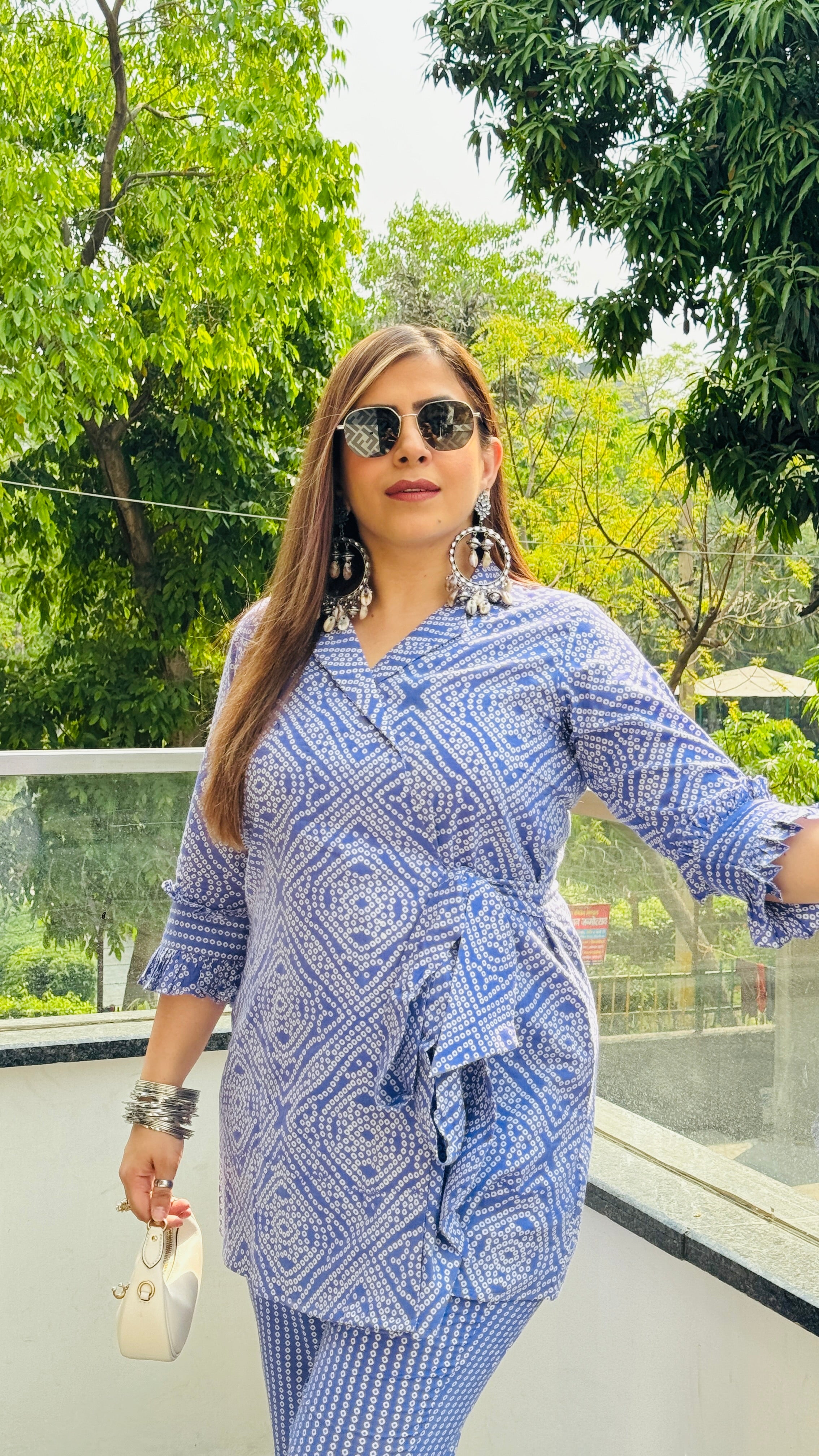 Purple Jaipuri Cotton Co-Ord