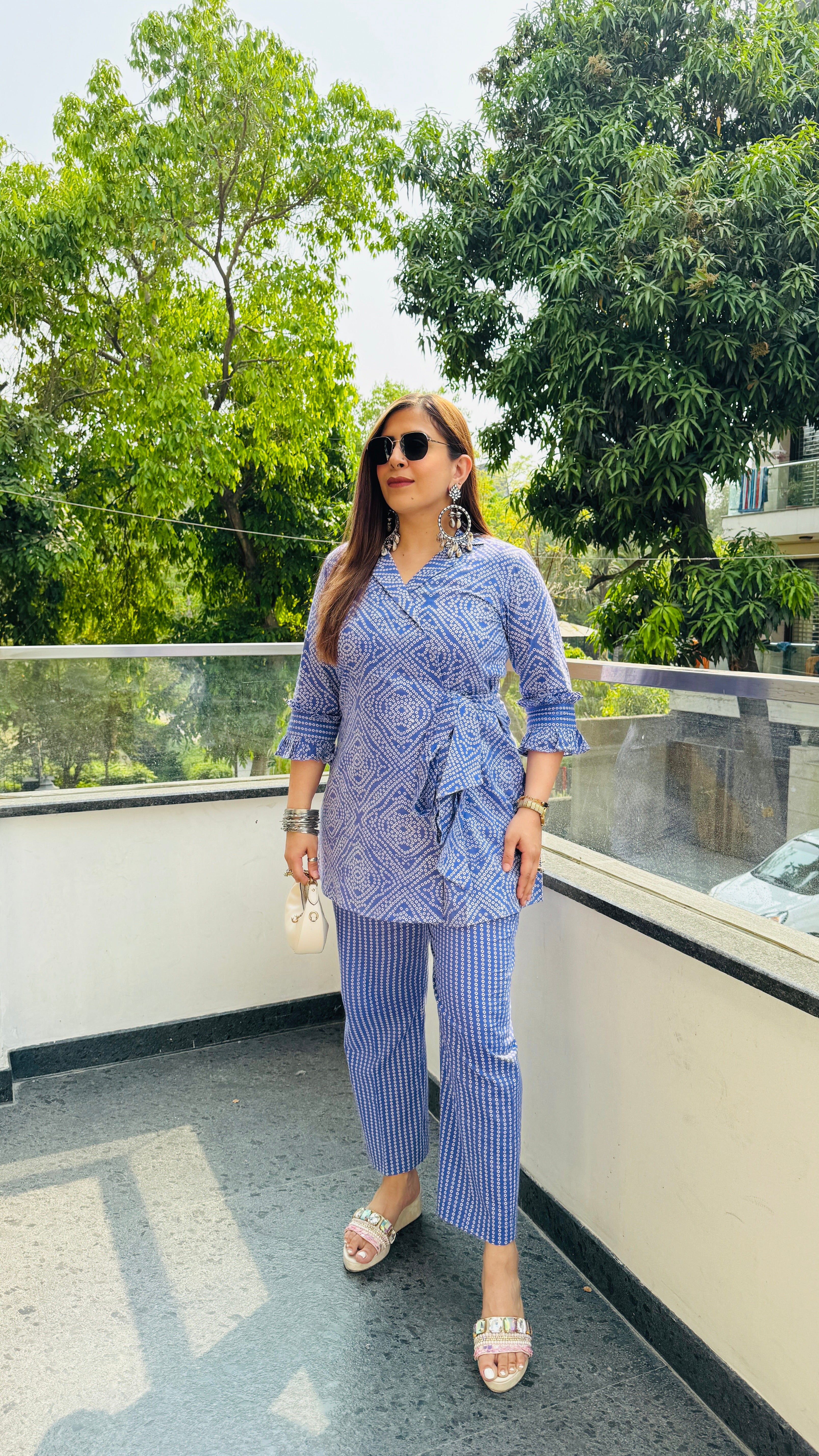 Purple Jaipuri Cotton Co-Ord