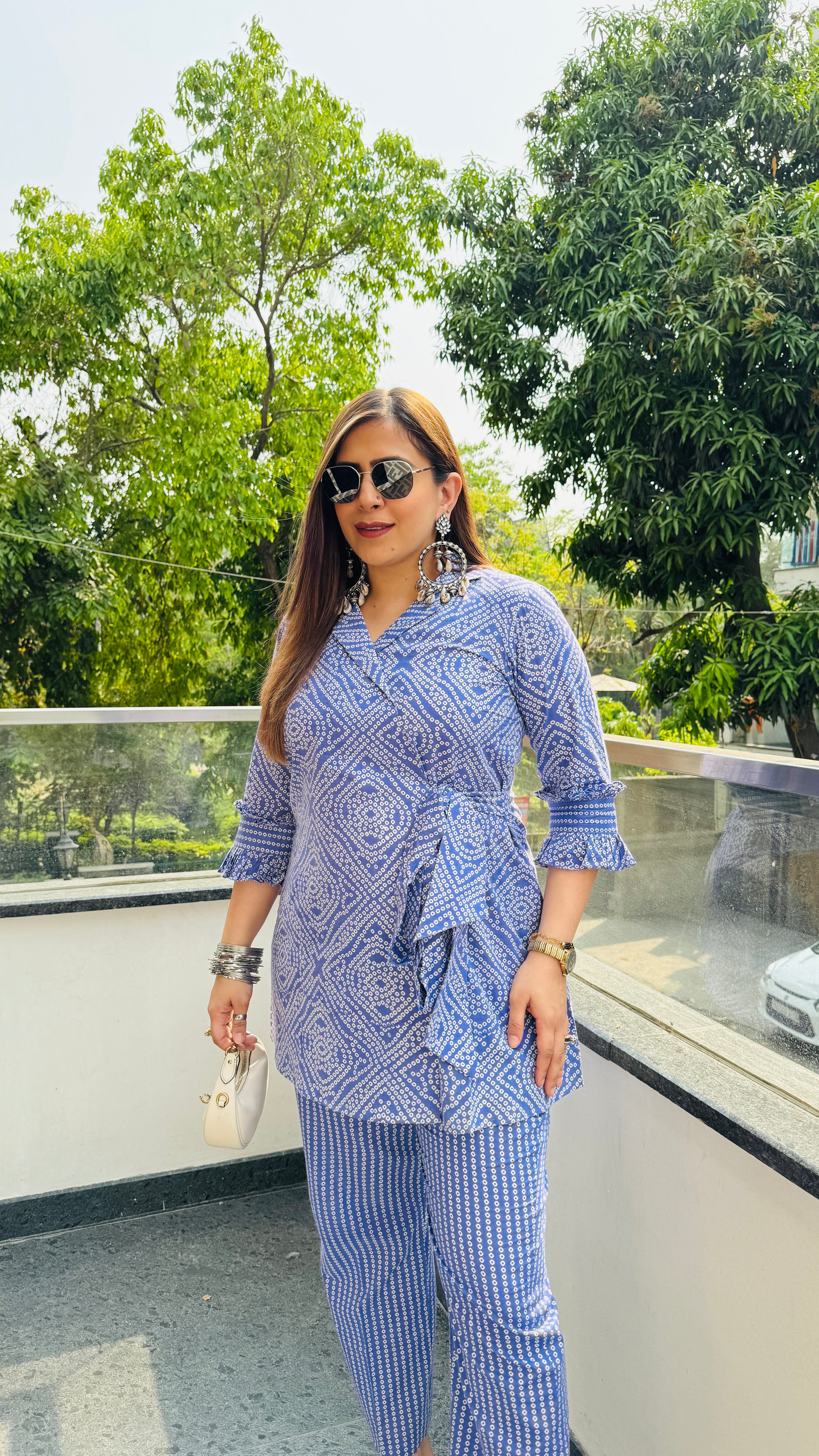 Purple Jaipuri Cotton Co-Ord