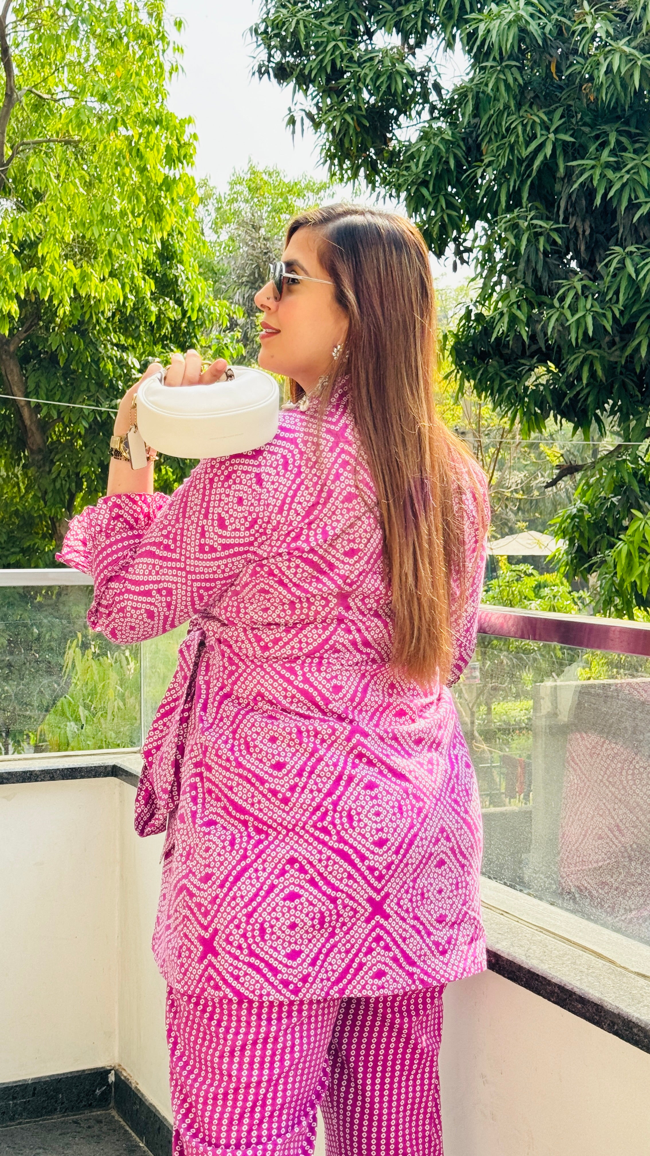 Violet Jaipuri Cotton Co-Ord