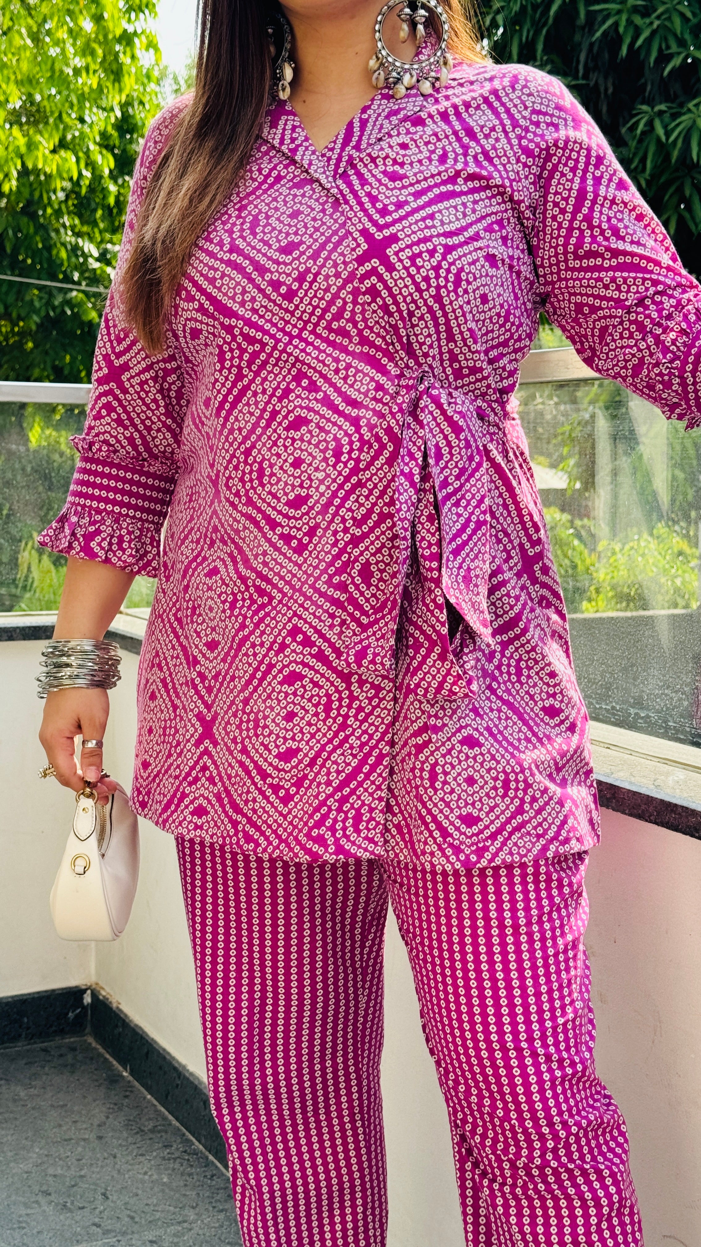 Violet Jaipuri Cotton Co-Ord