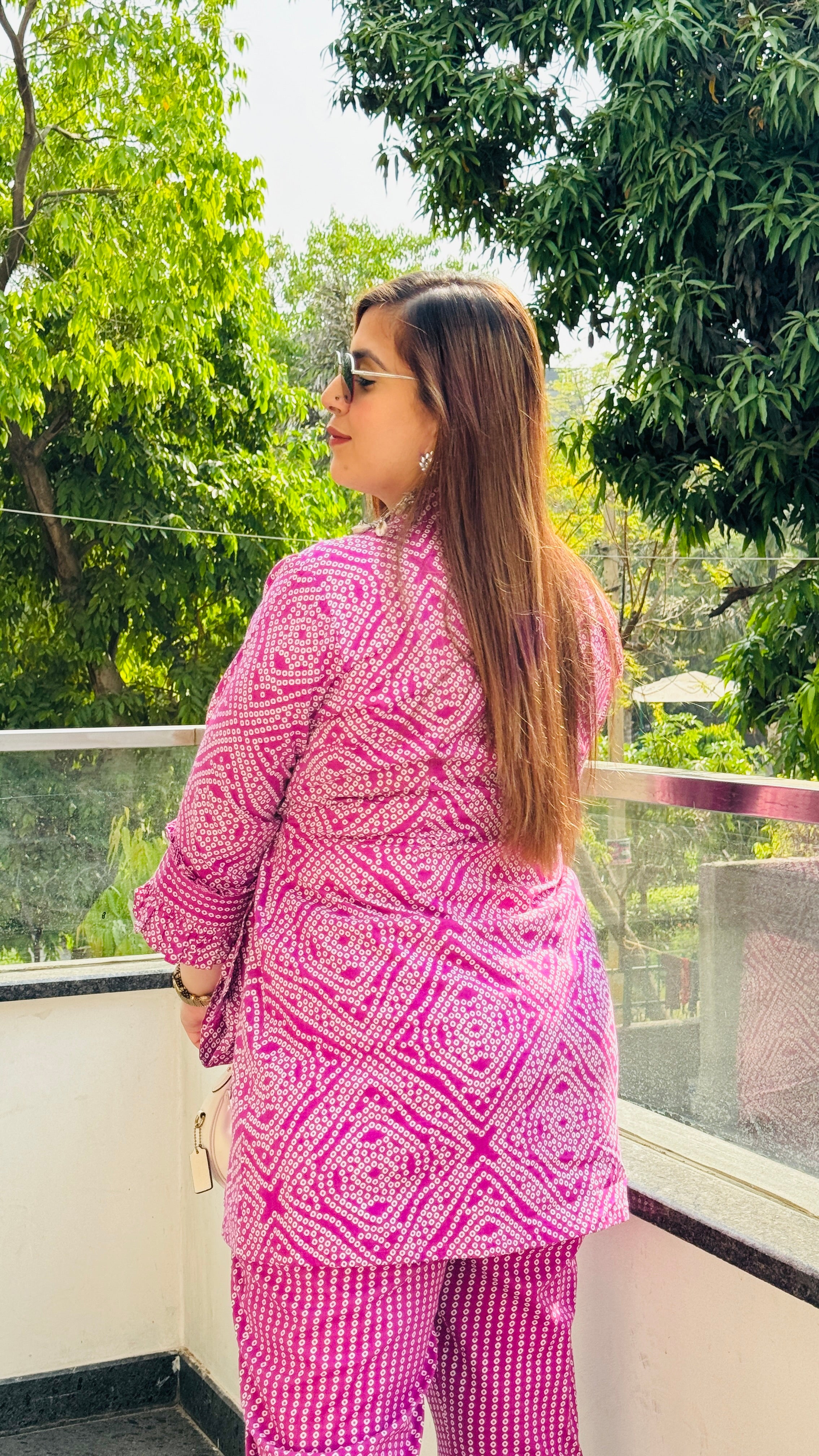 Violet Jaipuri Cotton Co-Ord