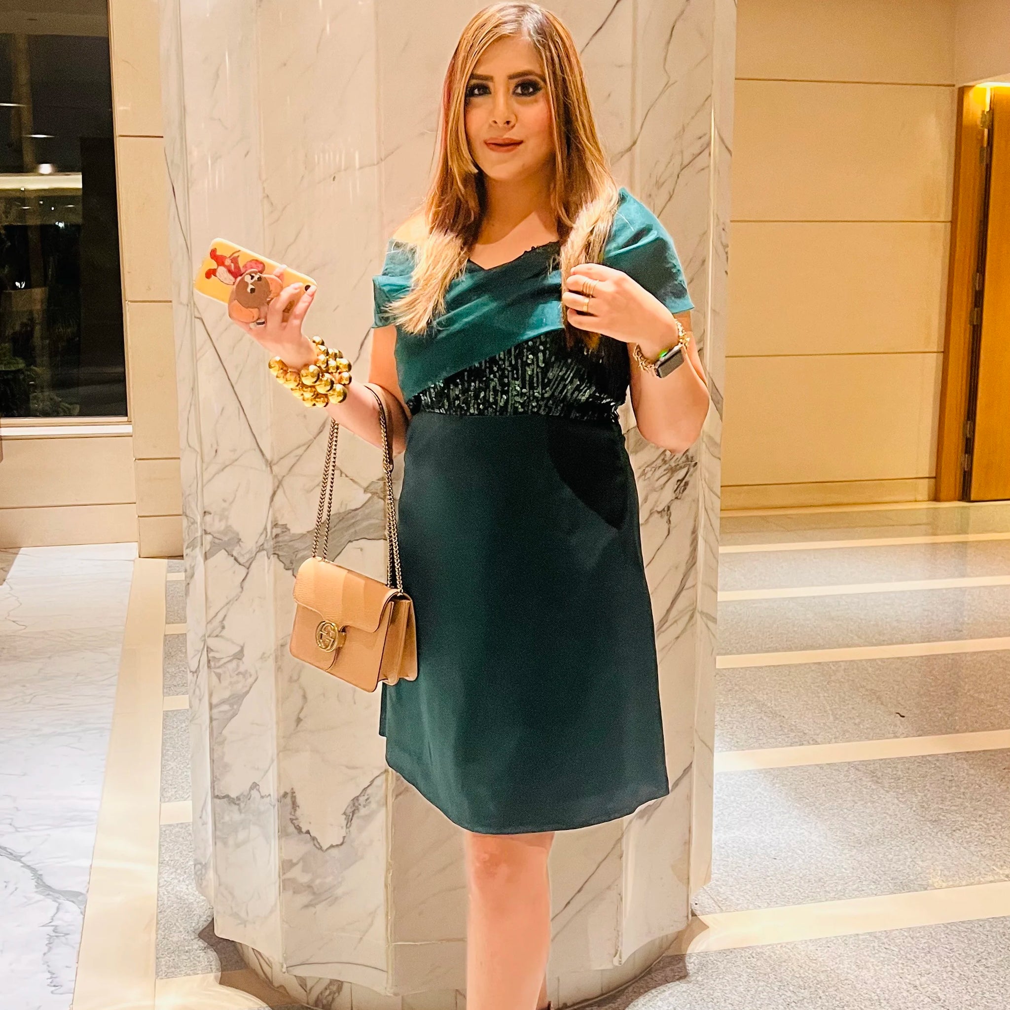 Green Sequin Birthday Dress – Lakhina Couture