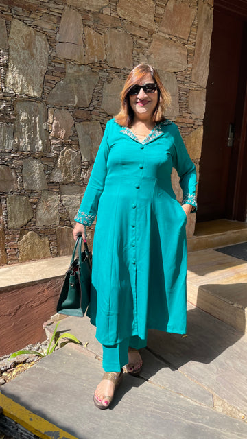 Teal Green Breakfast Co-Ord