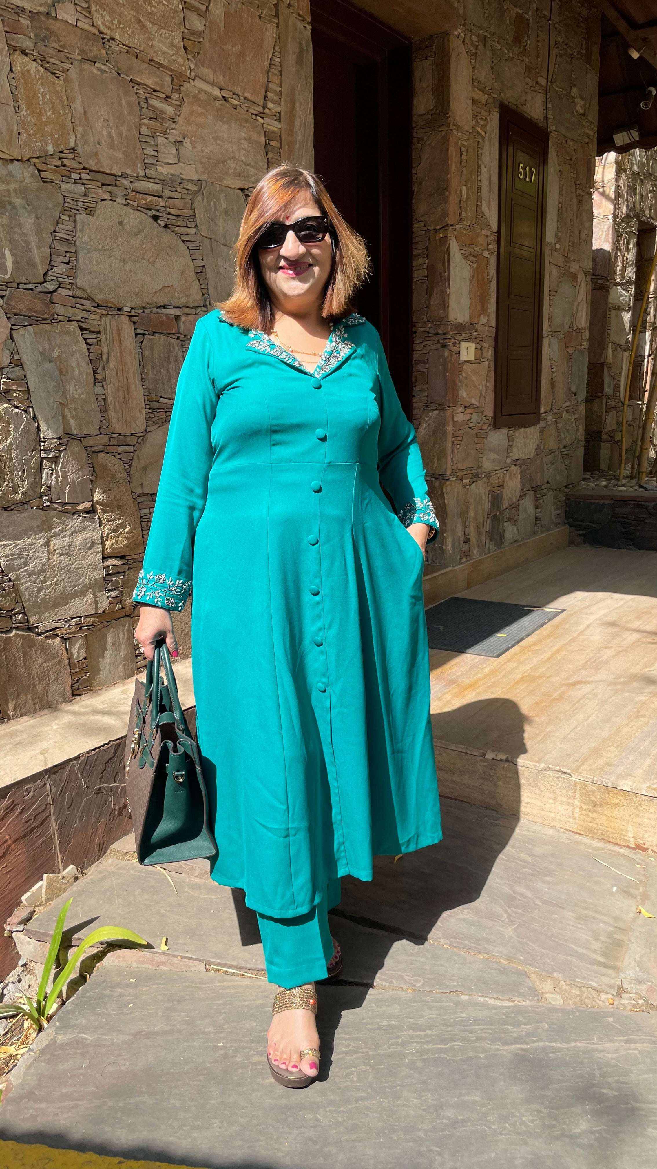 Teal Green Breakfast Co-Ord