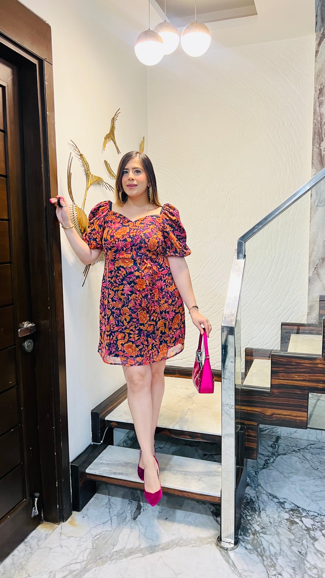 Wrapped in Blue Dress