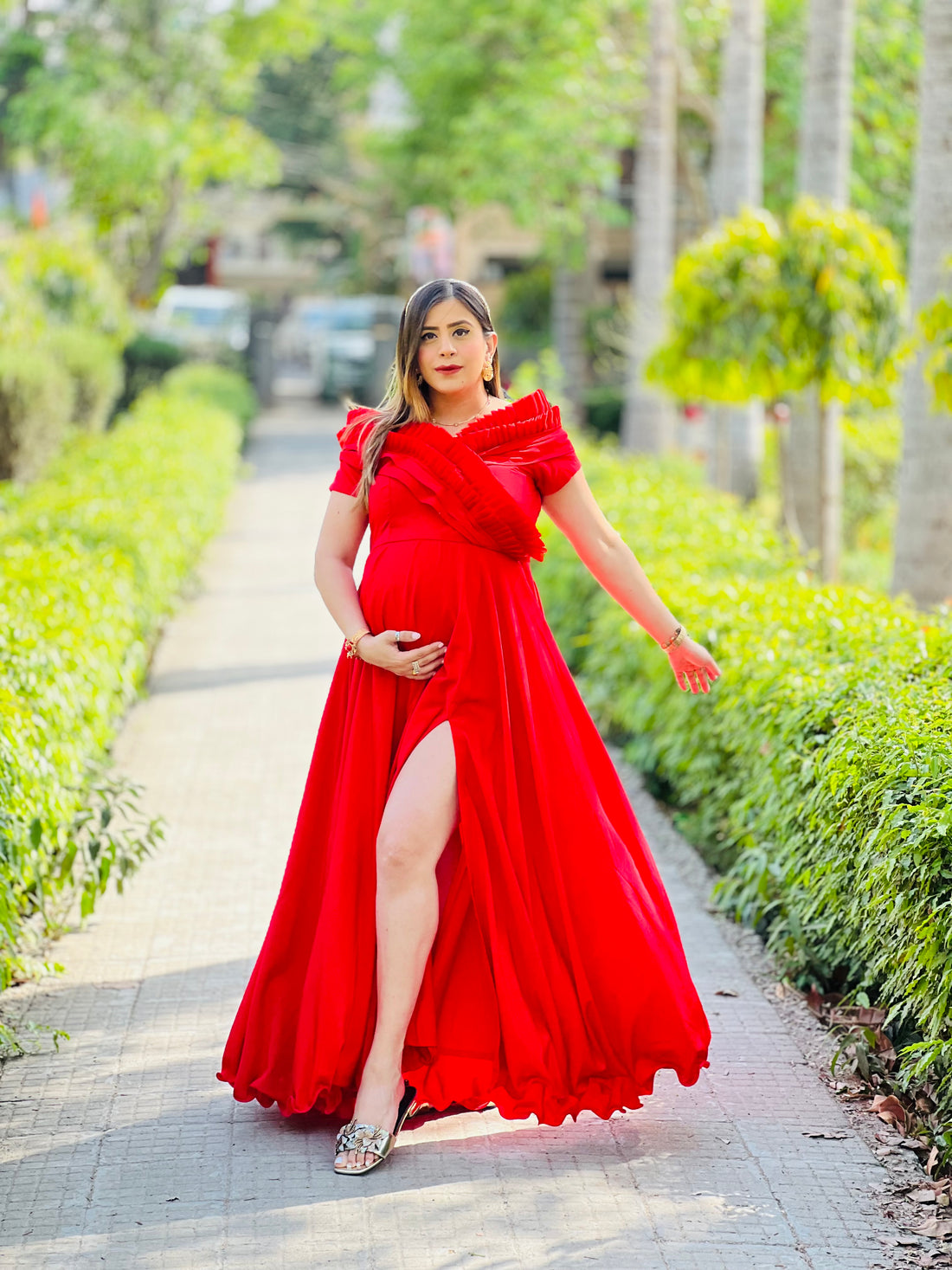 Haute Red Mama Gown