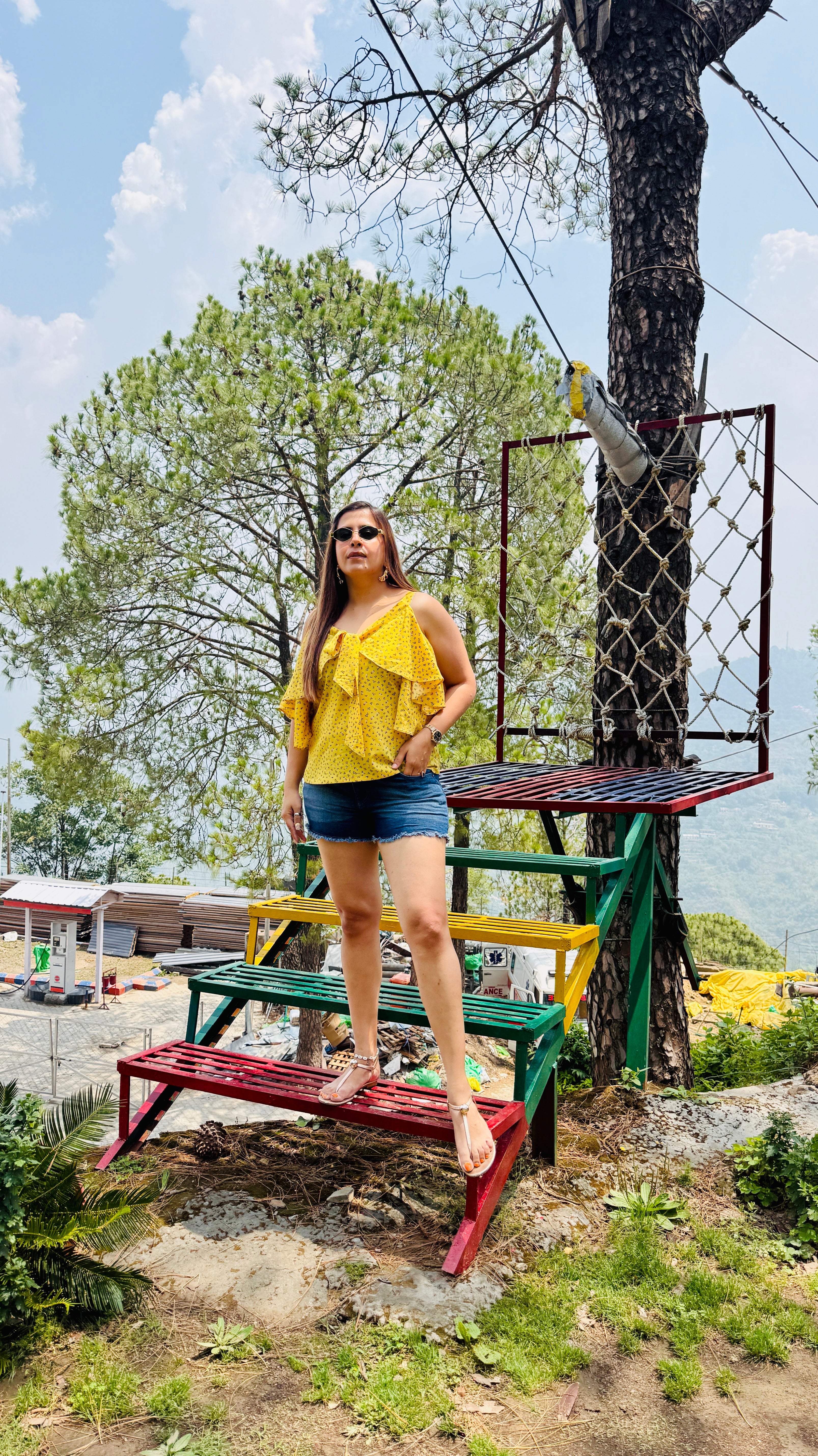 Yellow Flower Power Top