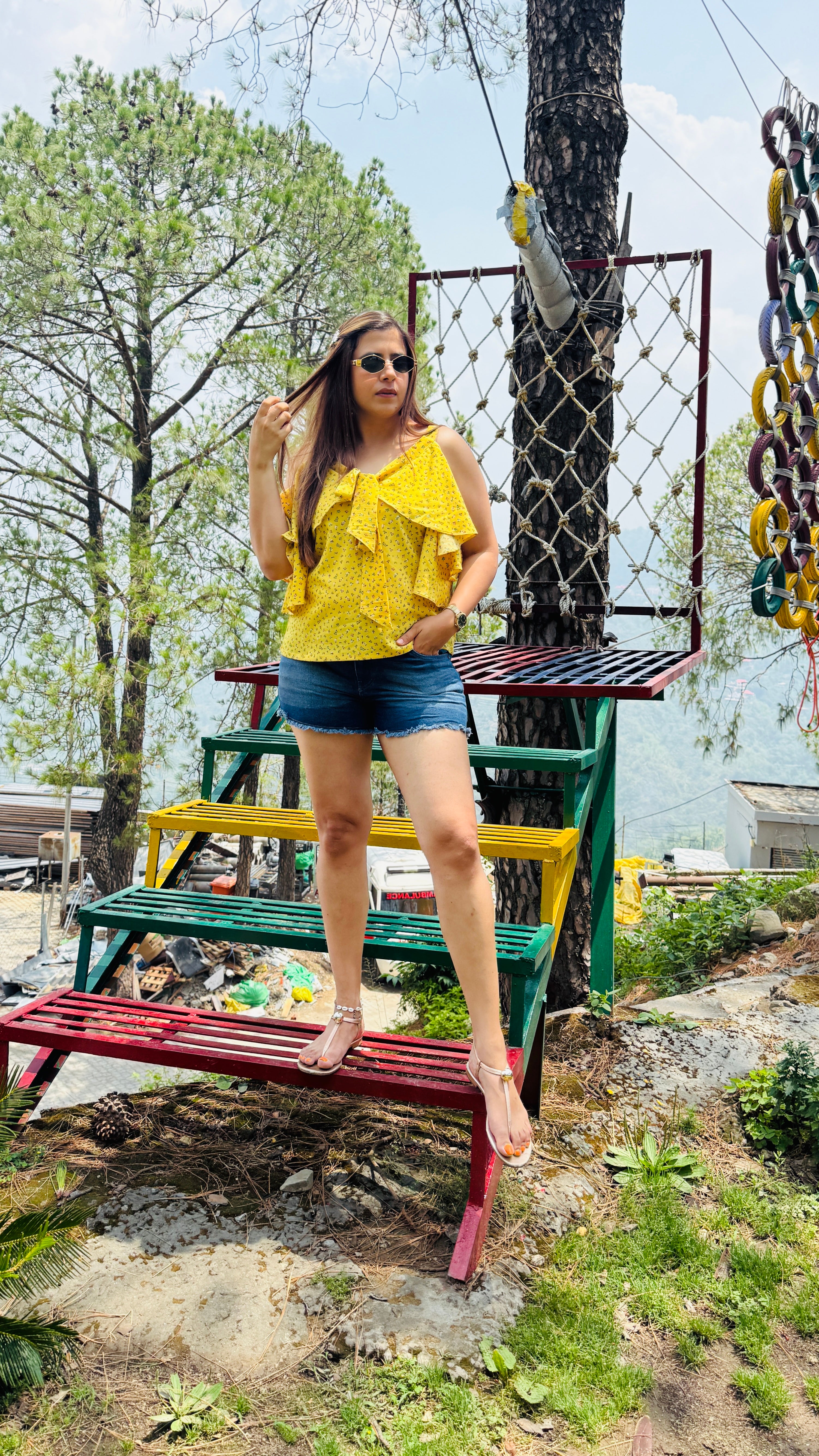 Yellow Flower Power Top