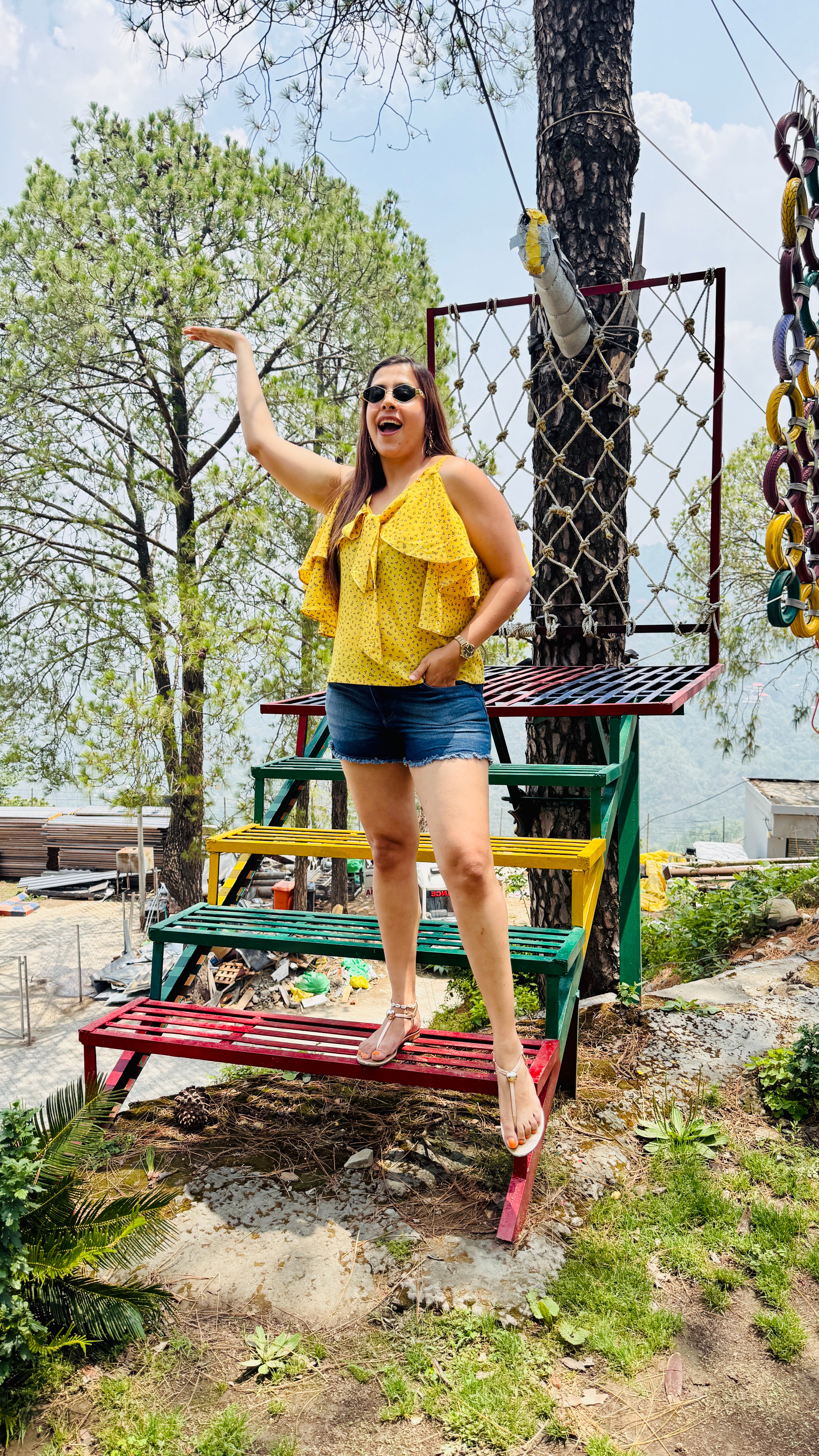 Yellow Flower Power Top