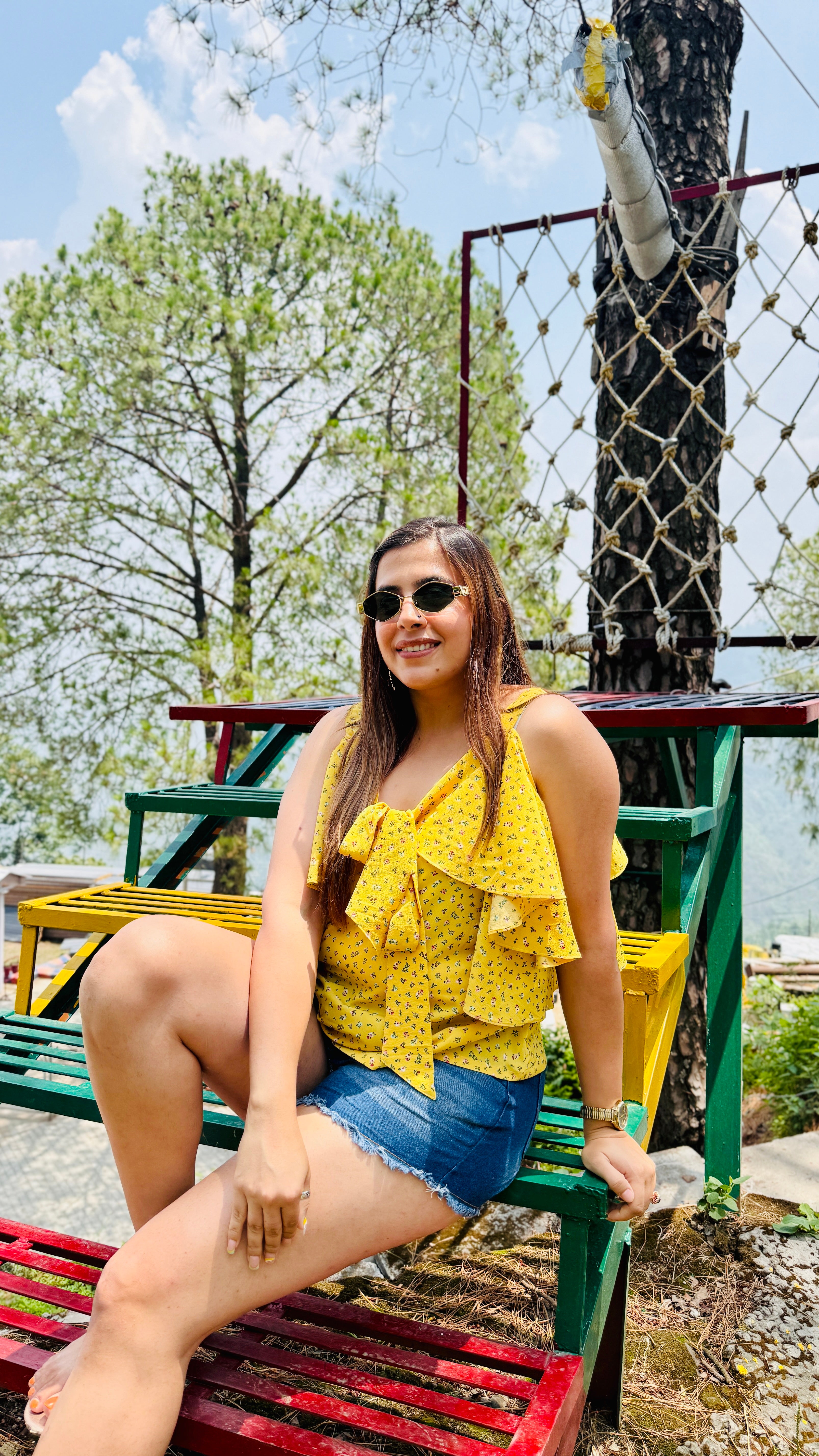 Yellow Flower Power Top