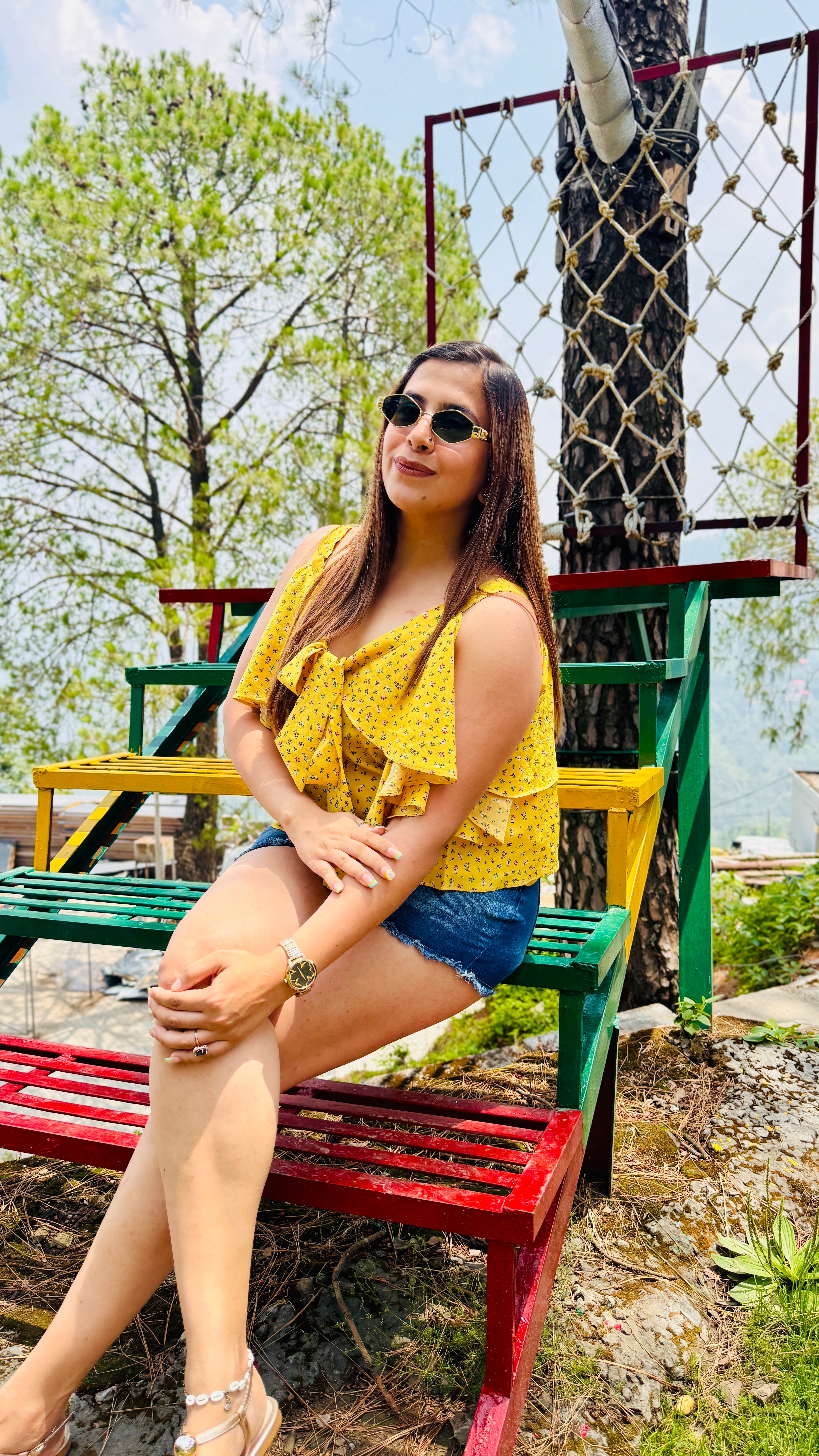 Yellow Flower Power Top