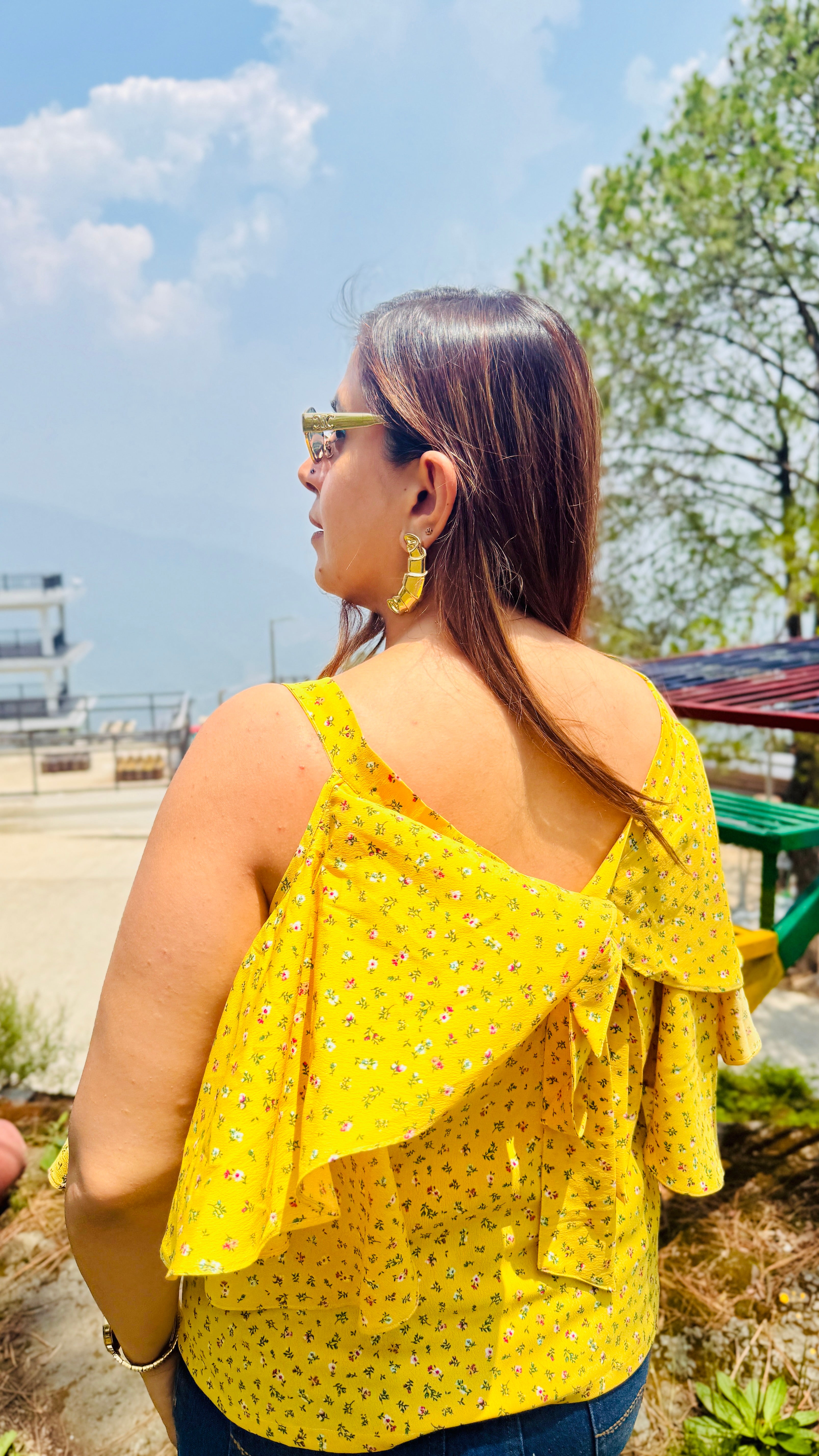 Yellow Flower Power Top