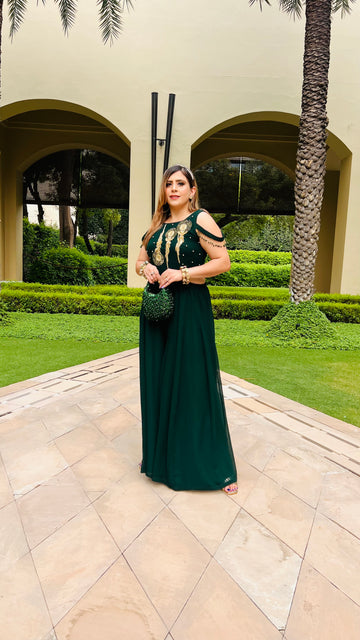 Green Dandelion Ethnic Jumpsuit